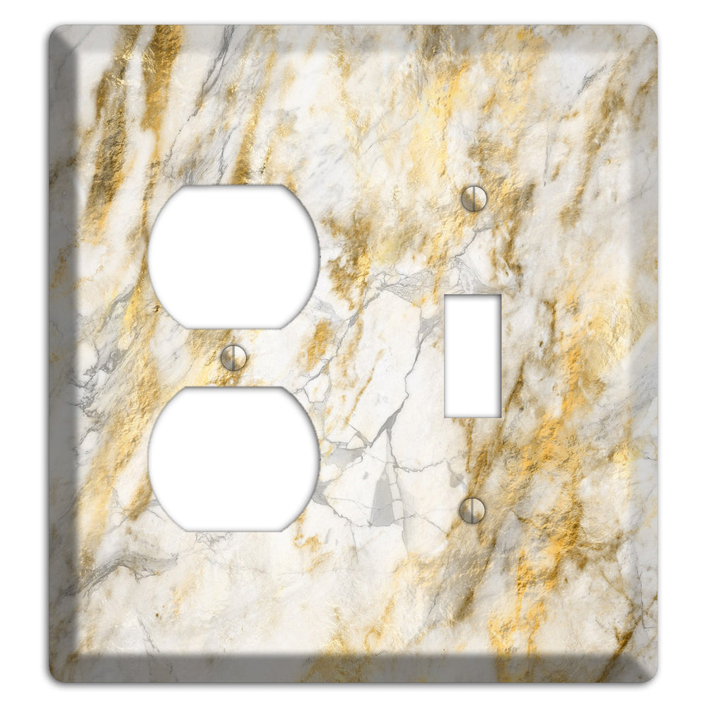 Marigold Marble Duplex / Toggle Wallplate