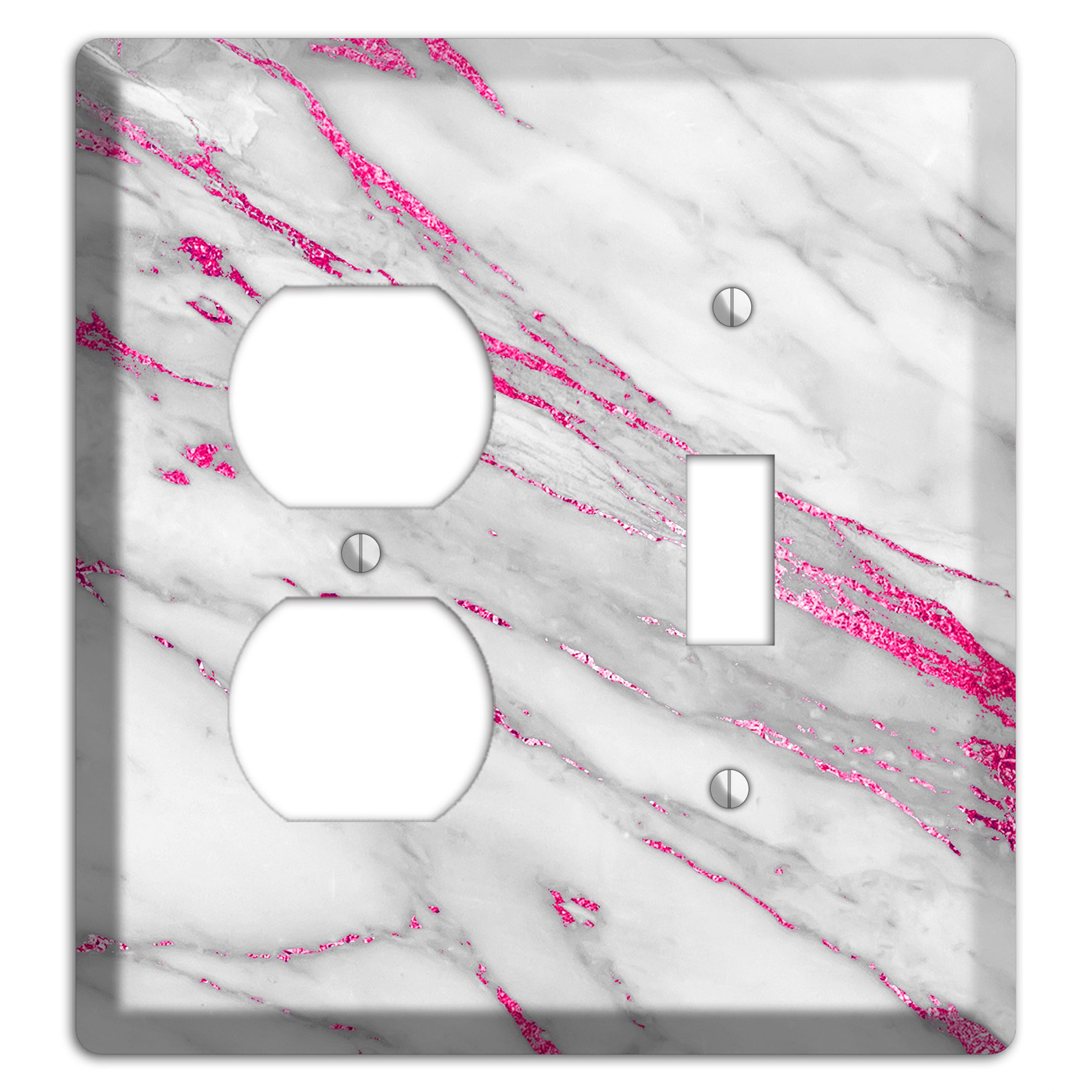 Can Can Marble Duplex / Toggle Wallplate