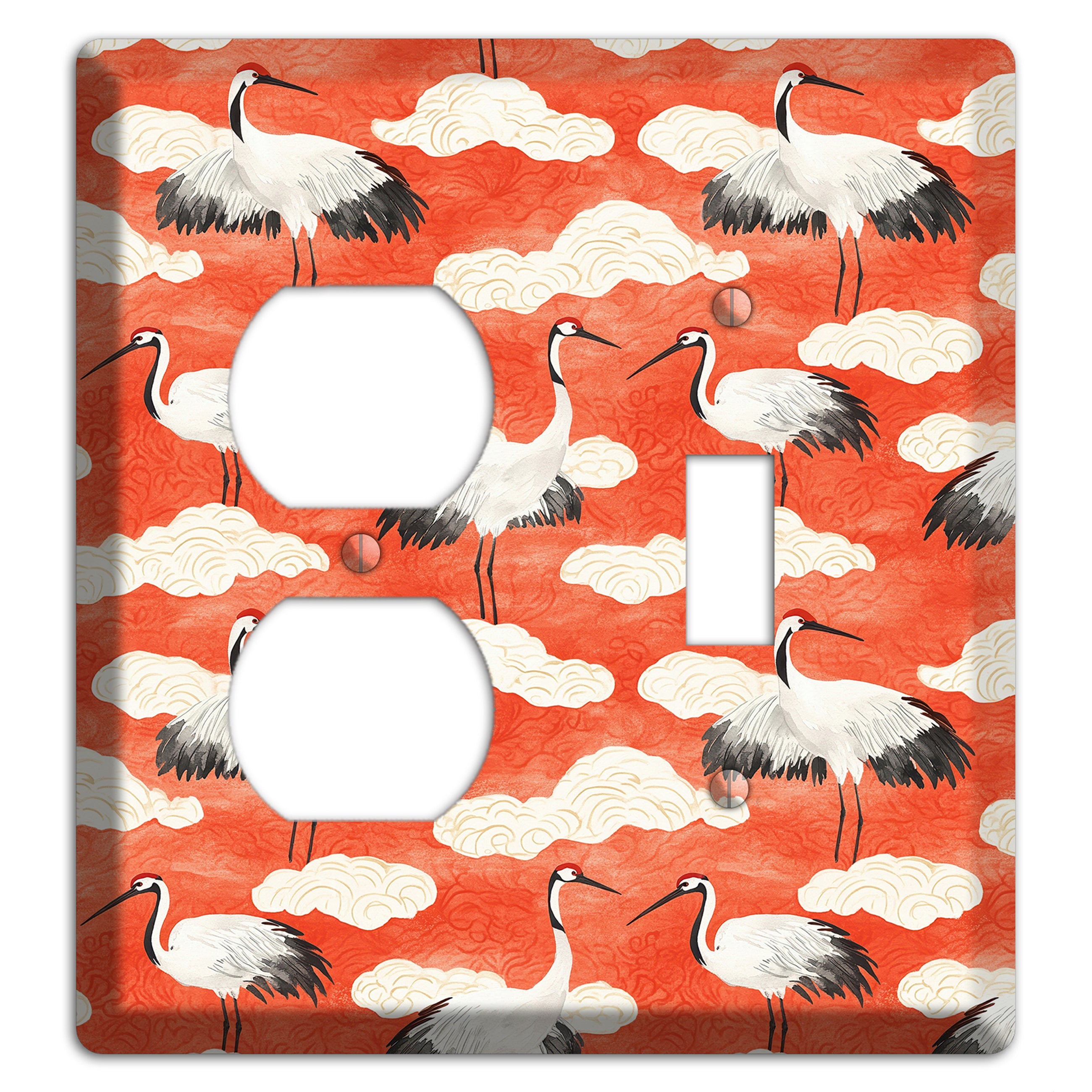 Vermillion Cloud Ceremony Duplex / Toggle Wallplate