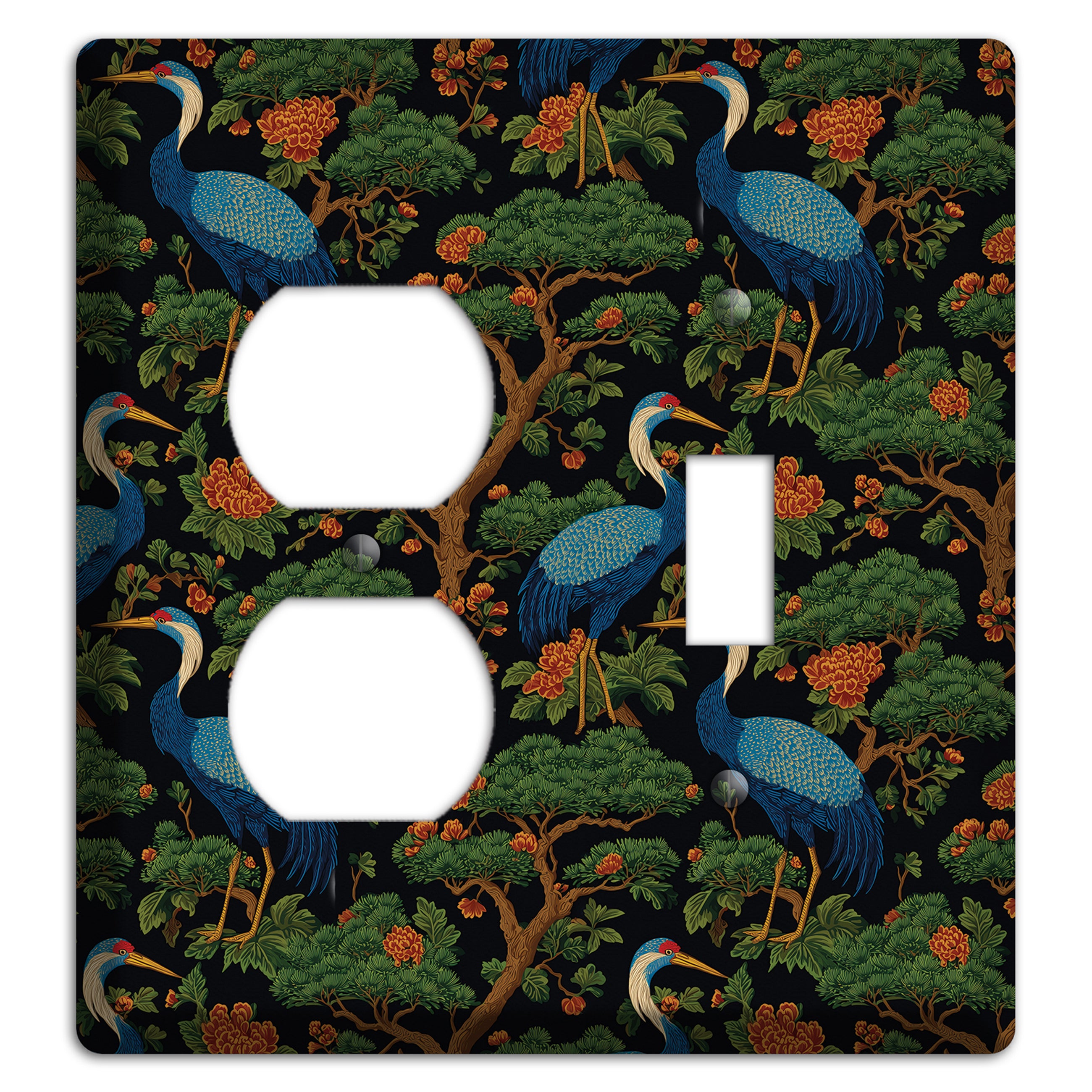 Cobalt Pine Vigil Duplex / Toggle Wallplate