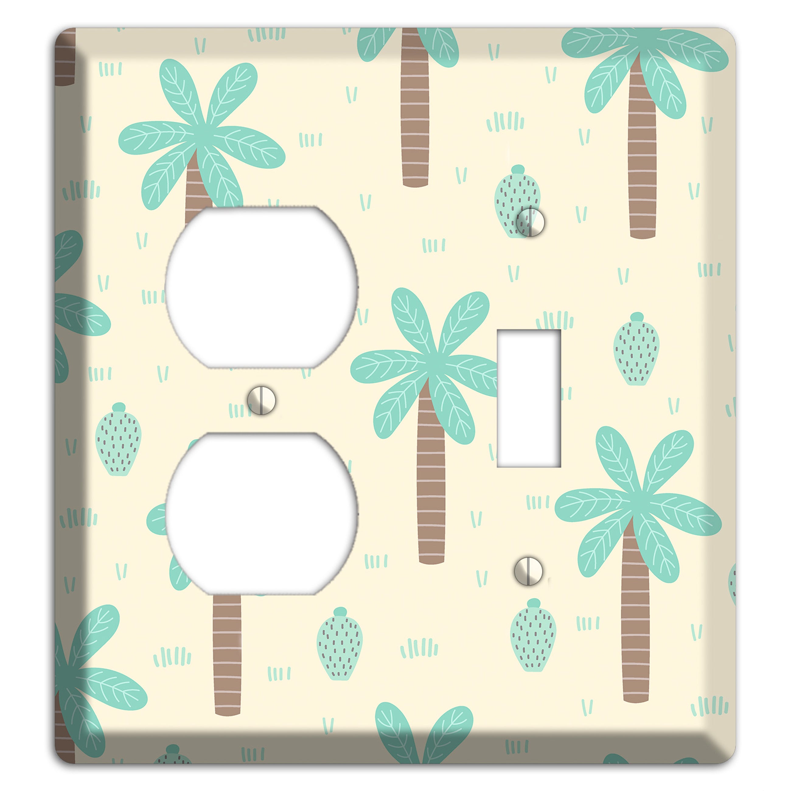 Dino Palmscape Duplex / Toggle Wallplate