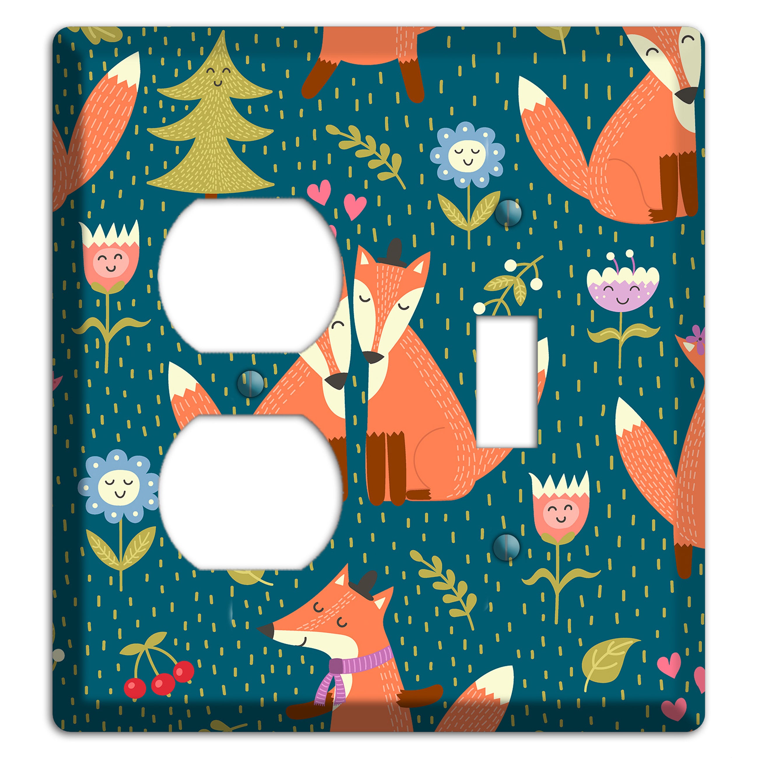 Fox Garden Love Duplex / Toggle Wallplate