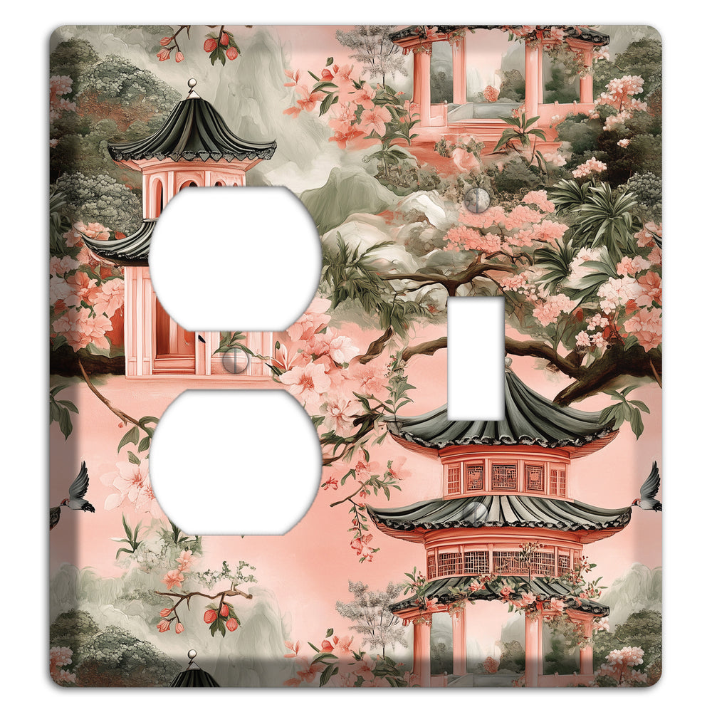 Pagoda & Plum Duplex / Toggle Wallplate