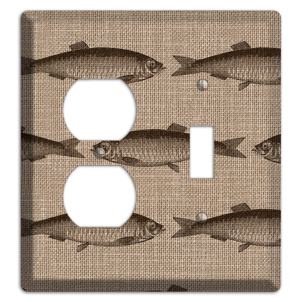 Shoal Sketch Duplex / Toggle Wallplate