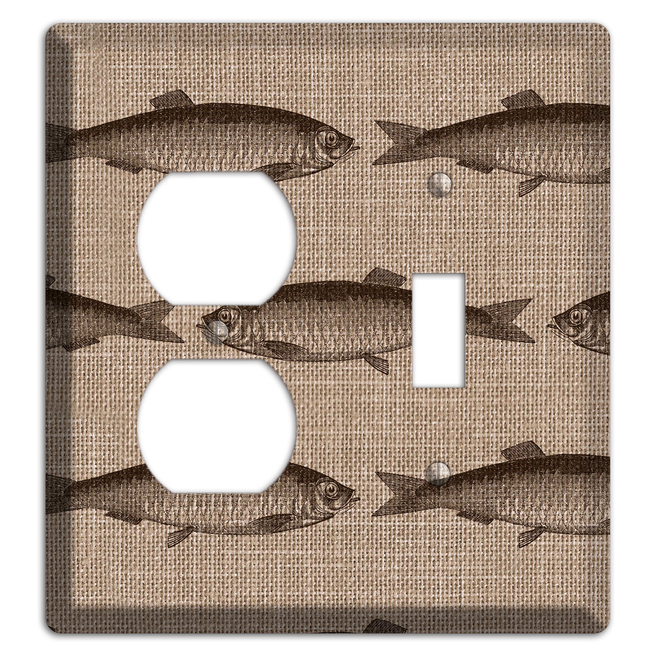 Shoal Sketch Duplex / Toggle Wallplate