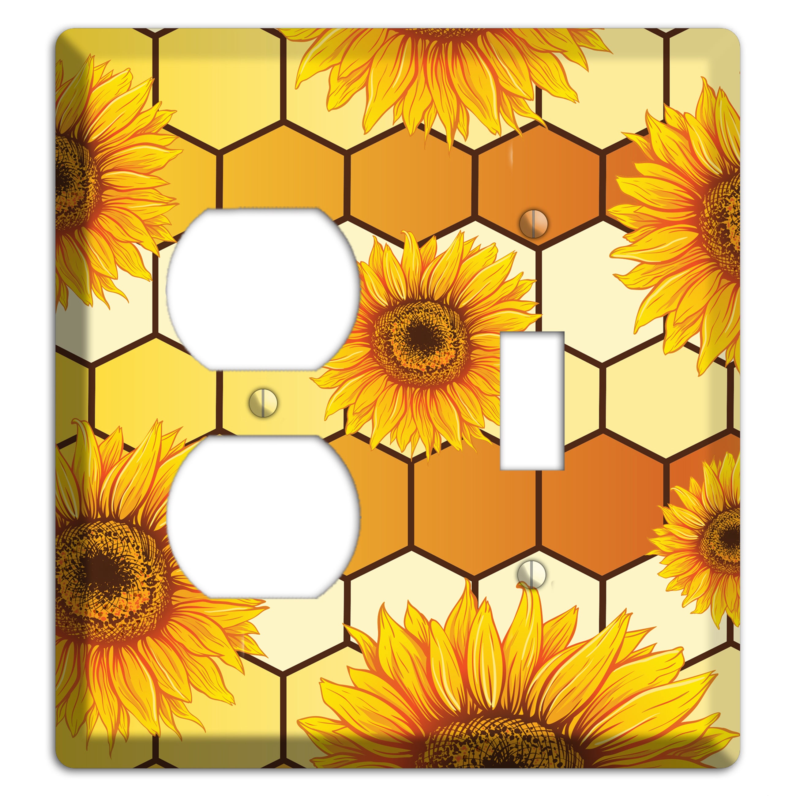 Honeycomb Solstice Duplex / Toggle Wallplate