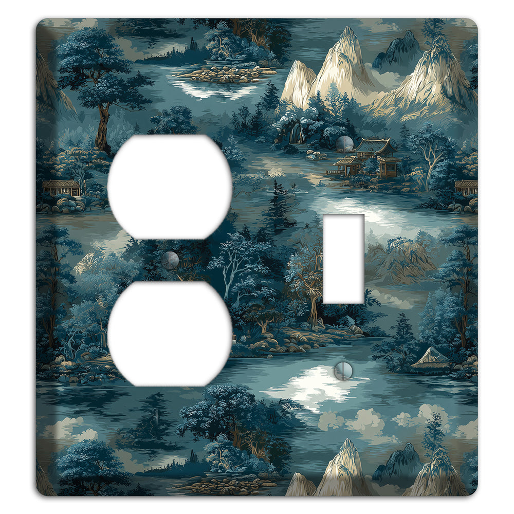 River Mist Refuge Duplex / Toggle Wallplate