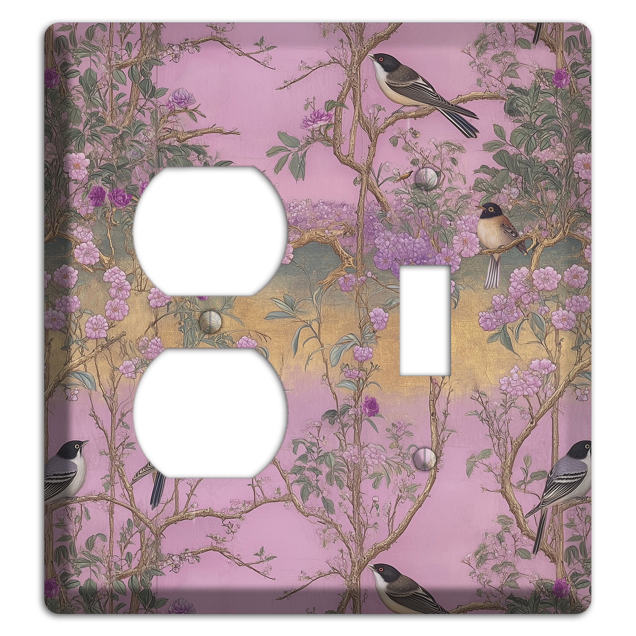 Songbird Twilight Garden Duplex / Toggle Wallplate