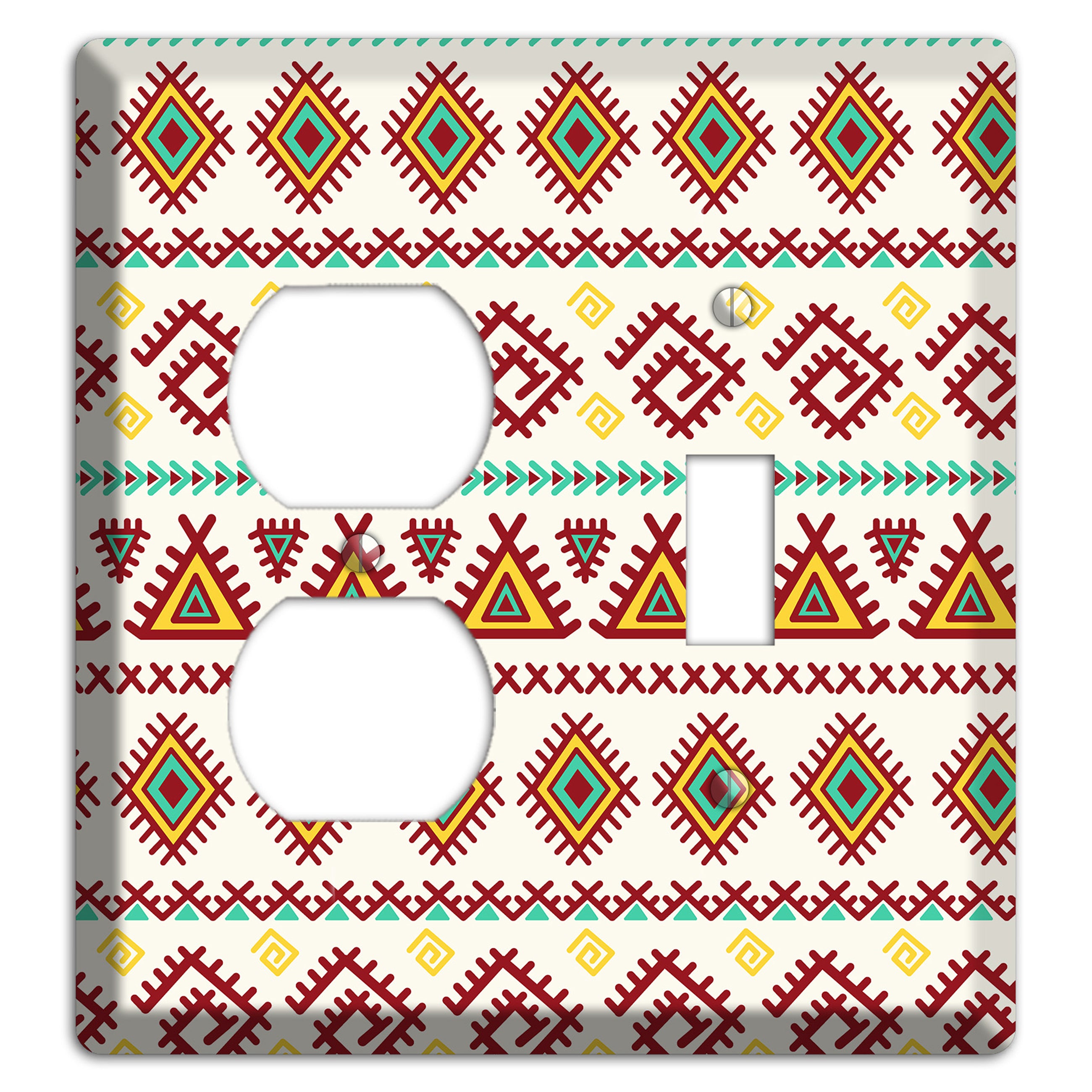 Crimson Tapestry Duplex / Toggle Wallplate