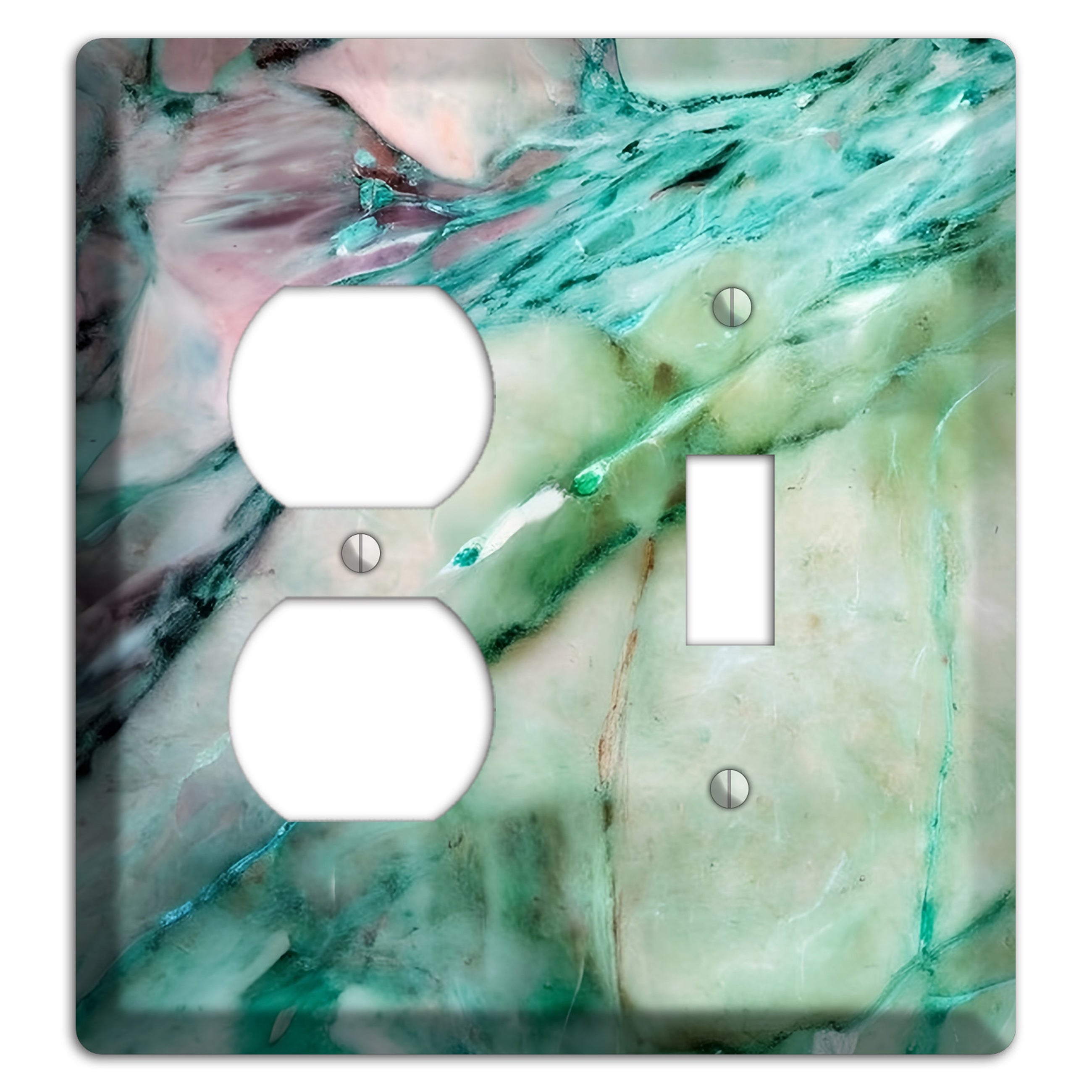 Monte Carlo Marble Duplex / Toggle Wallplate