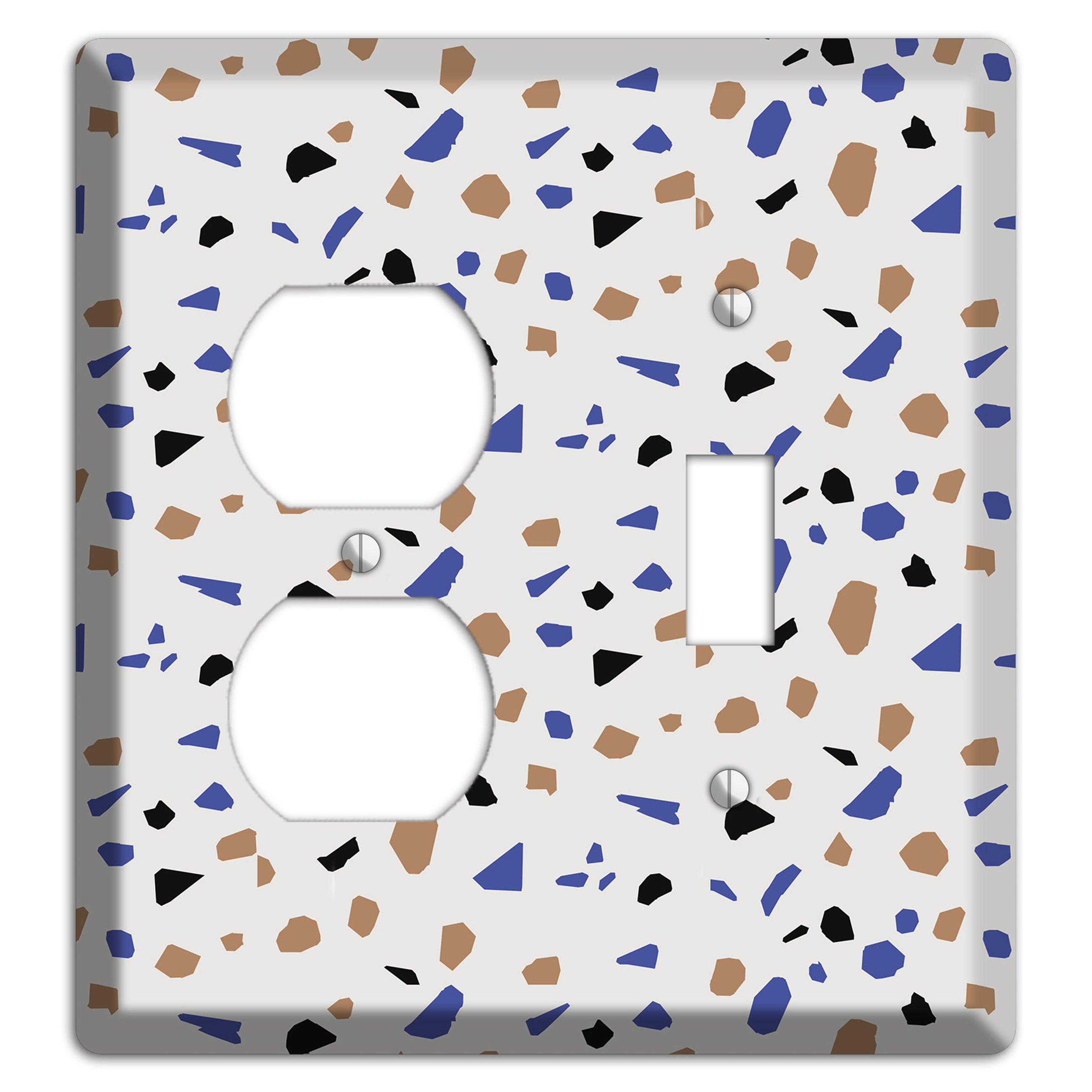 Retro Pop Terrazzo Duplex / Toggle Wallplate