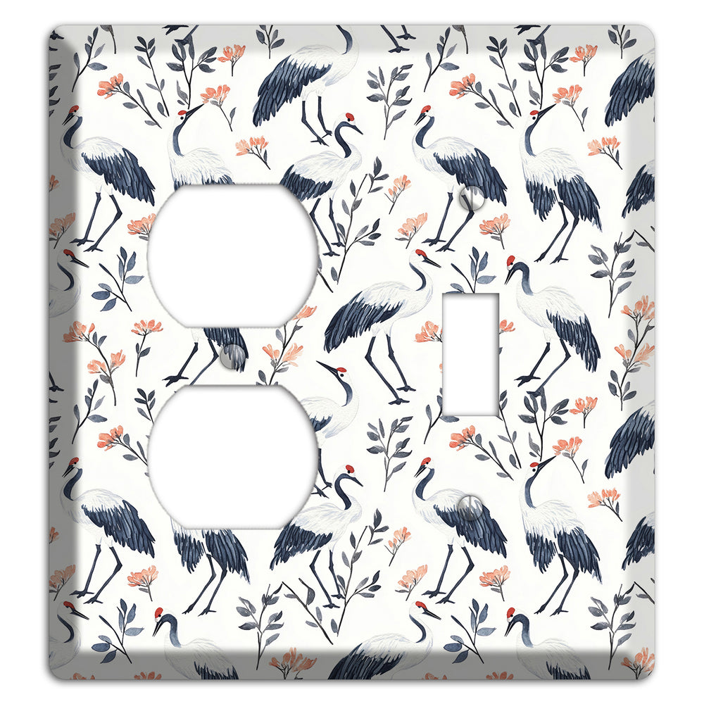 Slate & Coral Marsh Duplex / Toggle Wallplate