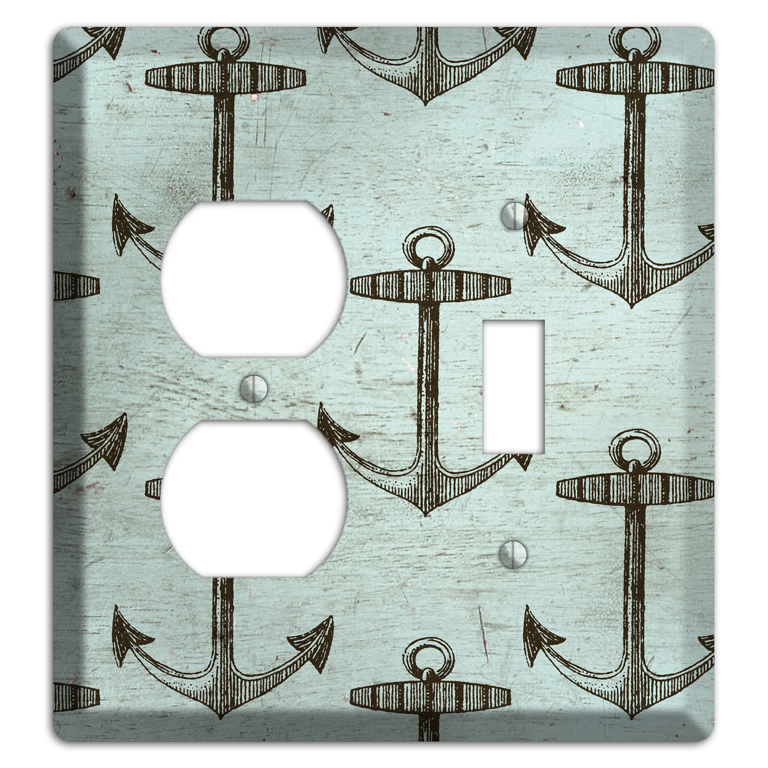Anchored in Time Duplex / Toggle Wallplate
