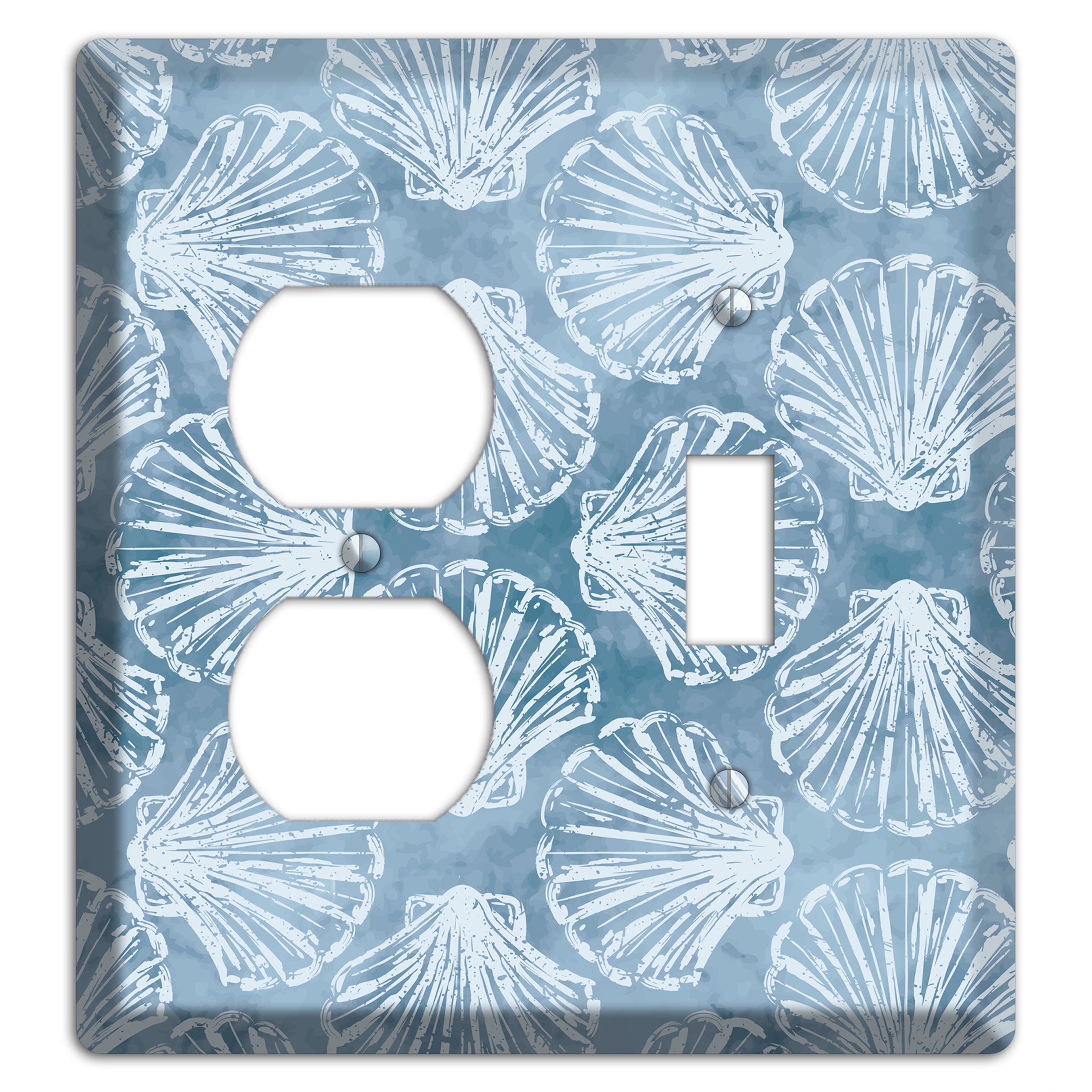 Coastal Shell Drift Duplex / Toggle Wallplate