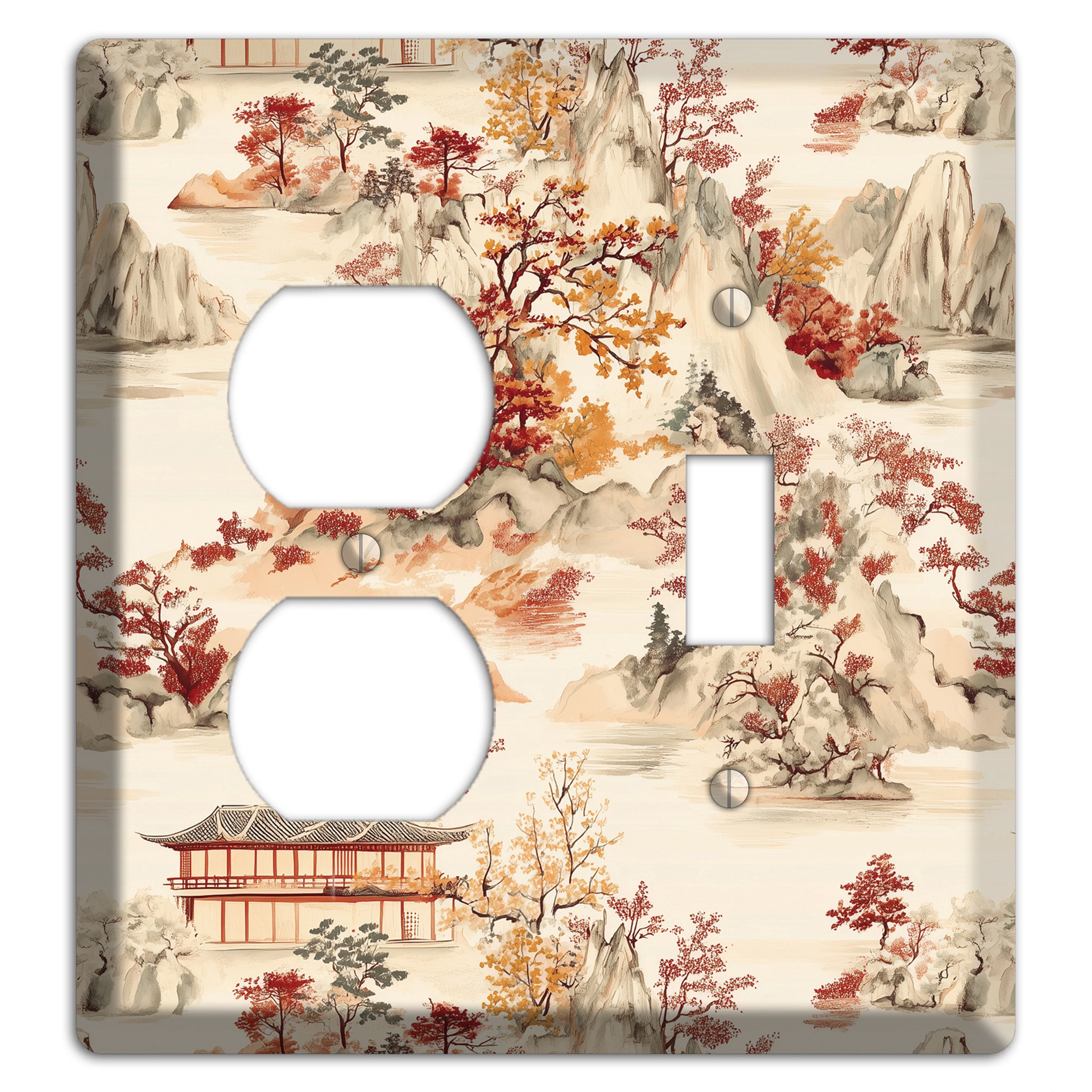 Mountain Autumn Reverie Duplex / Toggle Wallplate