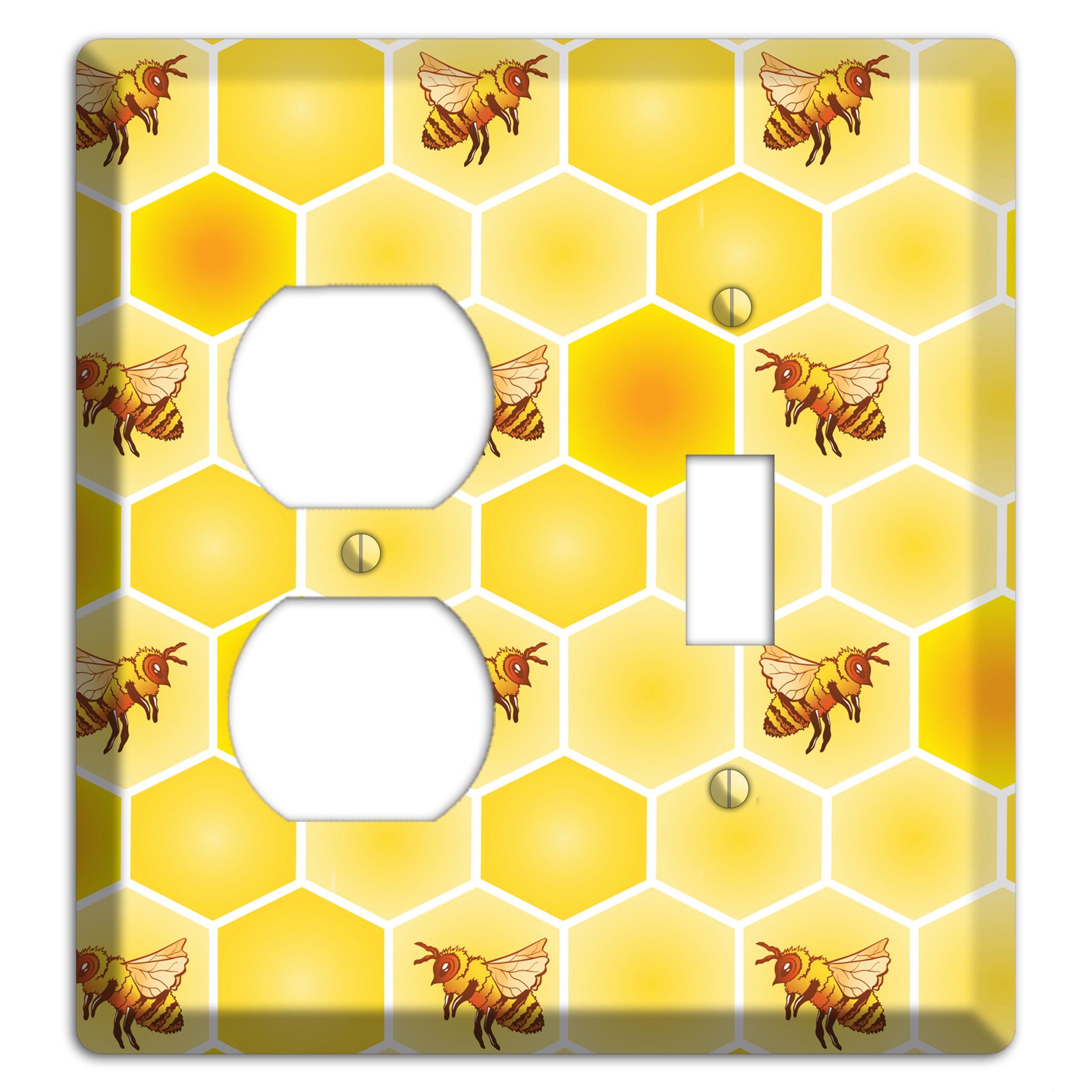 Honeycomb Colony Duplex / Toggle Wallplate