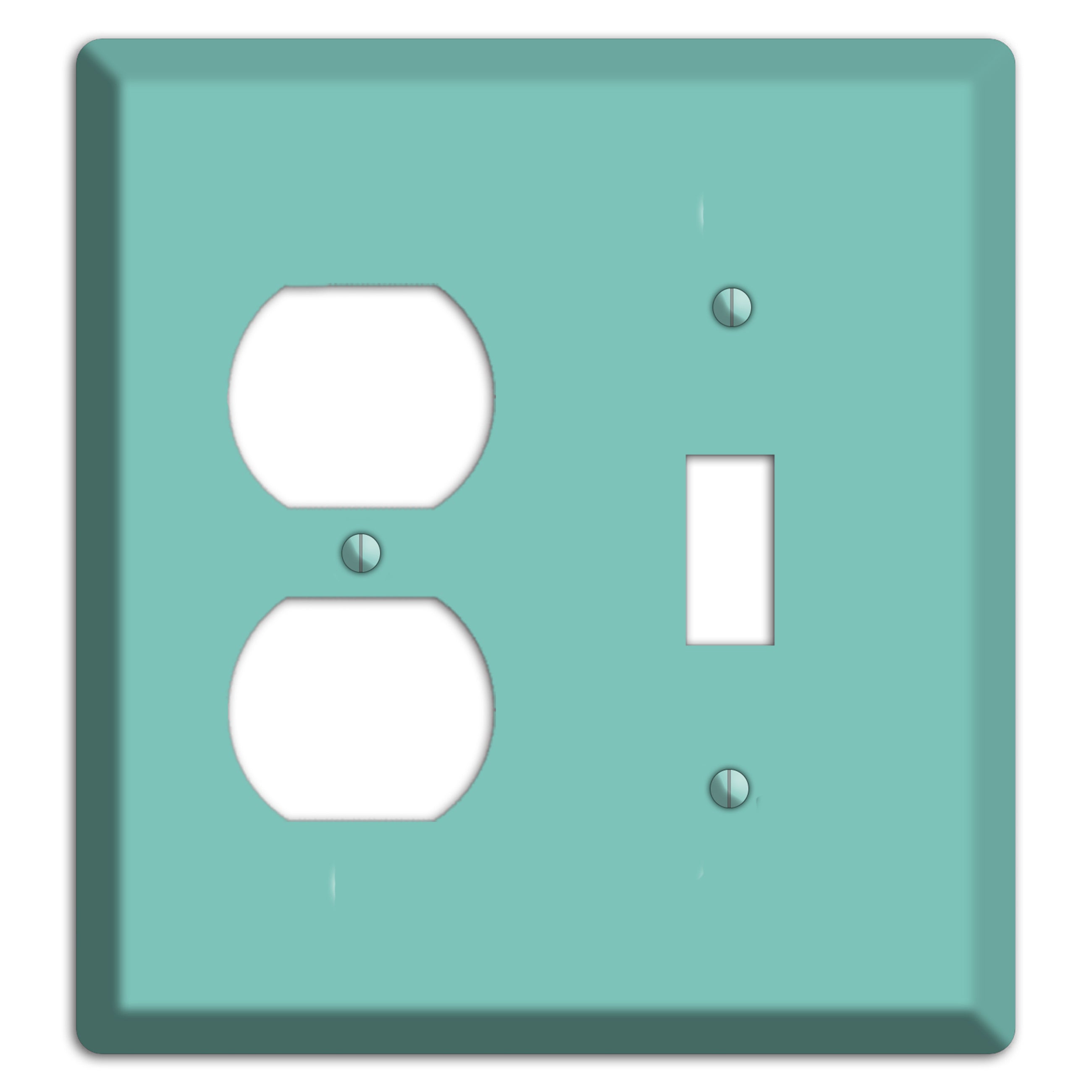 Baxter Seafoam Duplex / Toggle Wallplate