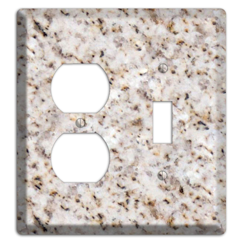 Luna Pearl Granite Duplex / Toggle Wallplate