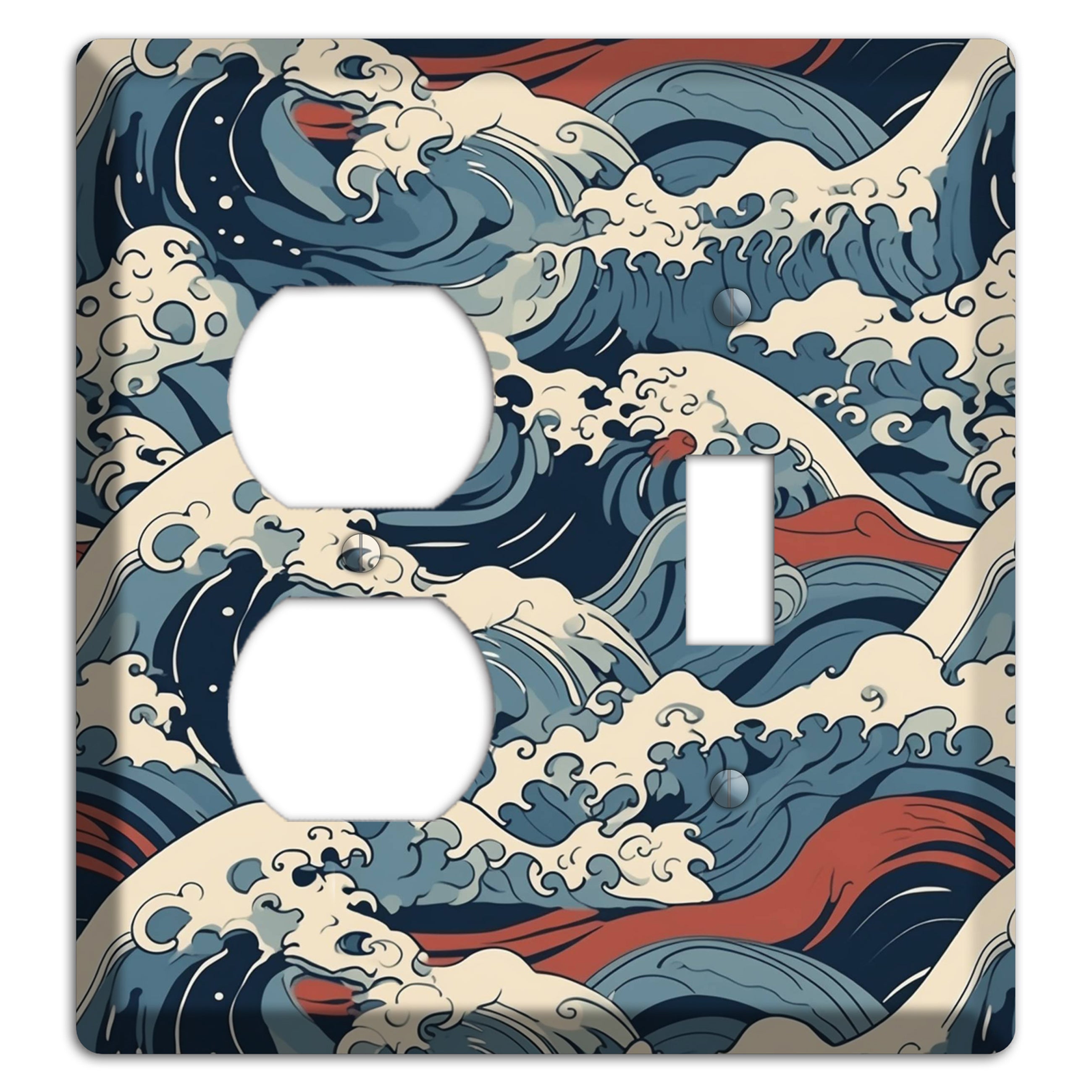 Crashing Tide Fury Duplex / Toggle Wallplate