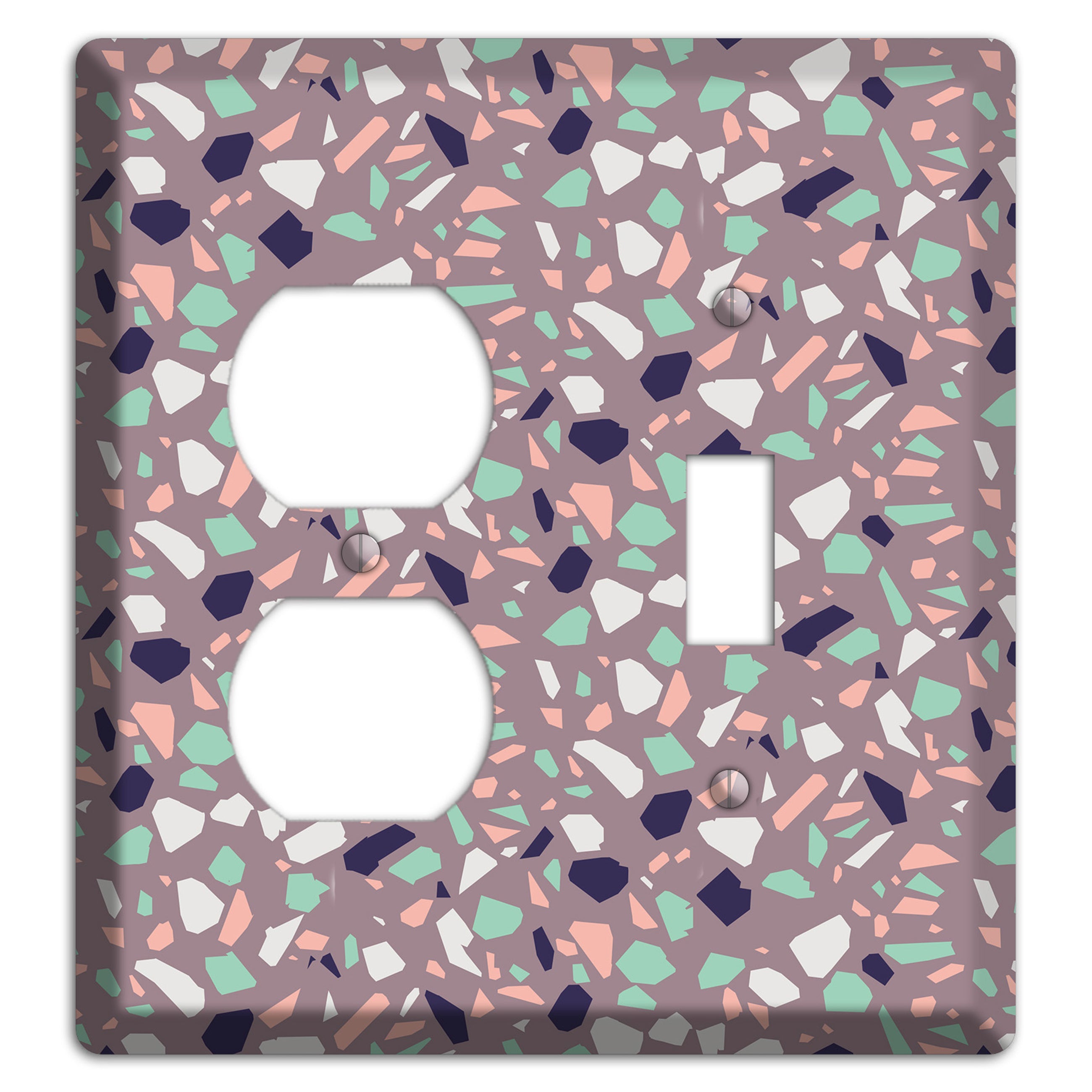 Lavender Shard Duplex / Toggle Wallplate