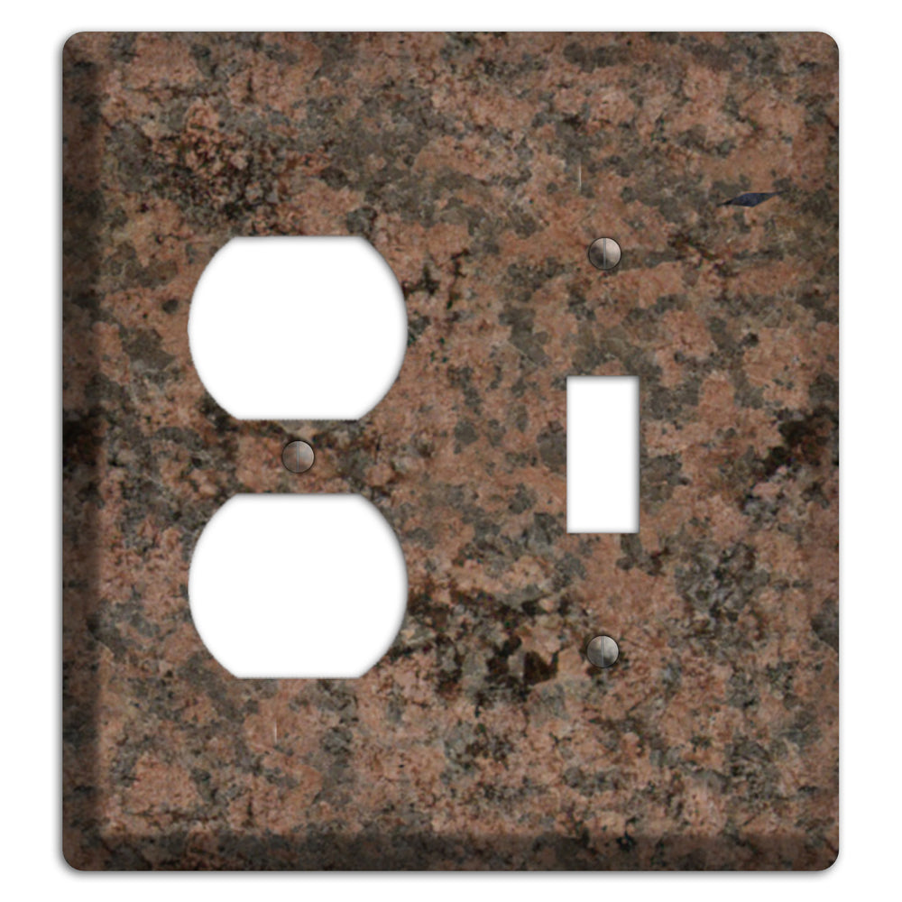 Granite Name: Indian Dakota Granite Duplex / Toggle Wallplate