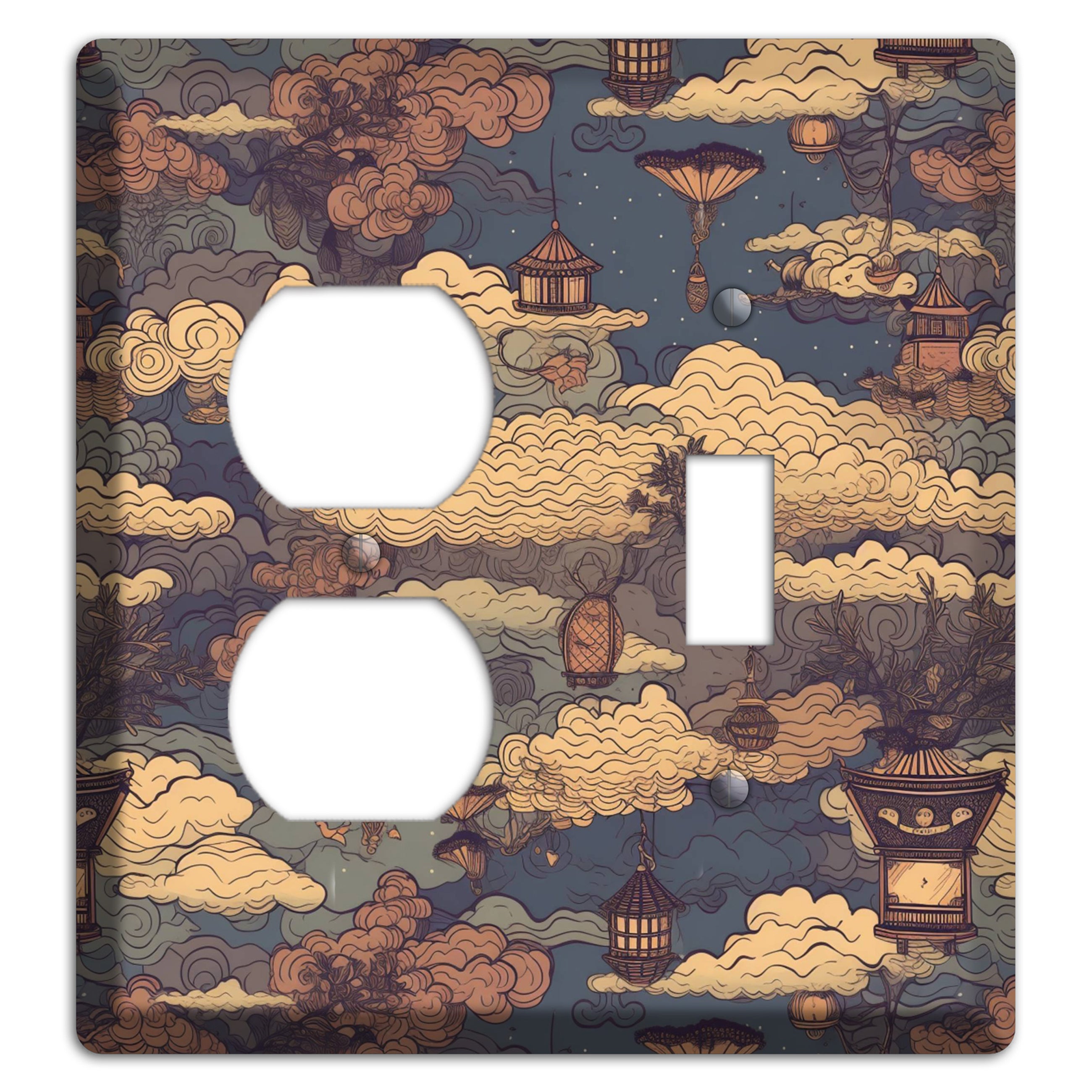 Lantern Sky Realm Duplex / Toggle Wallplate