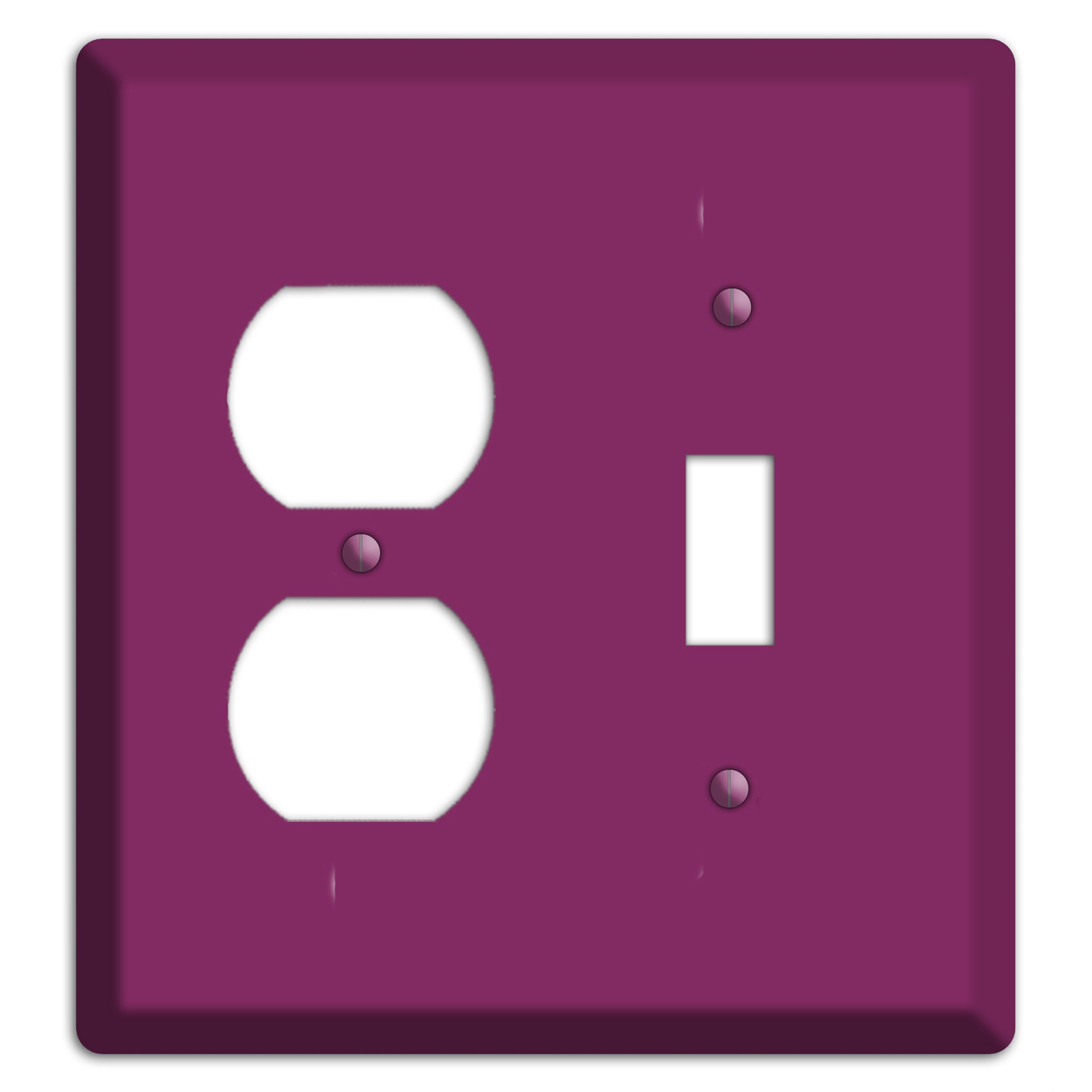Baxter Plum Wine Duplex / Toggle Wallplate