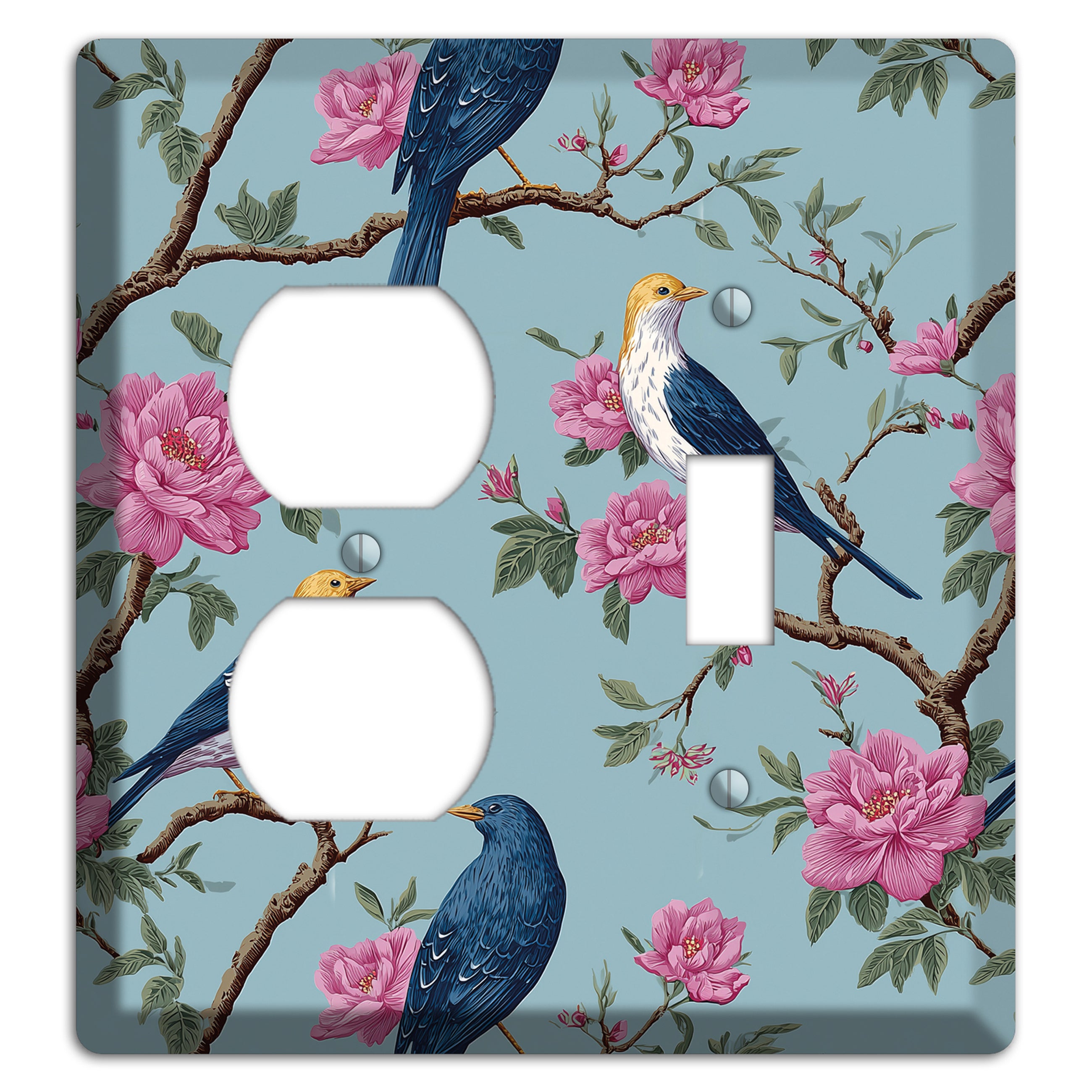 Blossom & Wing Duplex / Toggle Wallplate