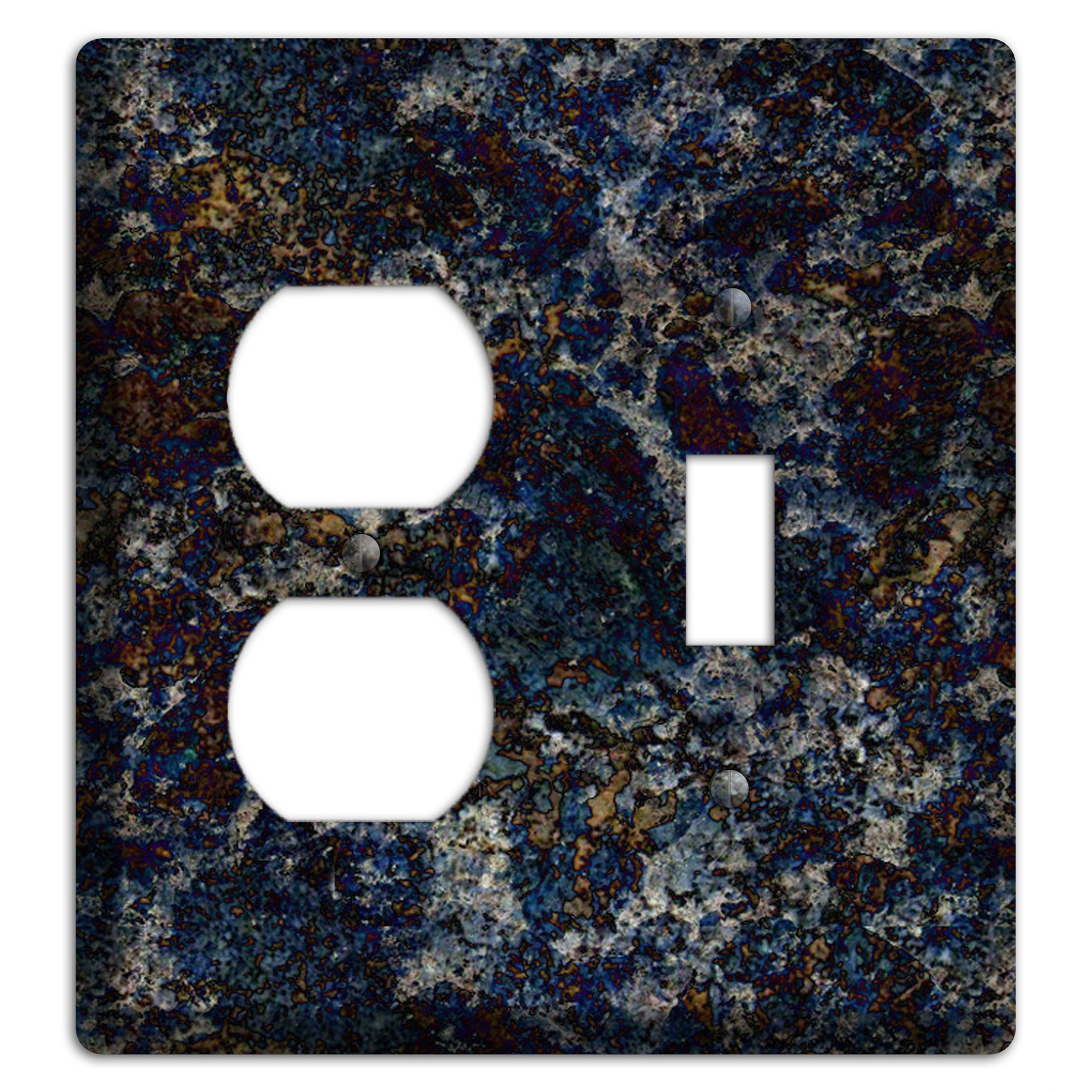 Blue Louise Granite Duplex / Toggle Wallplate
