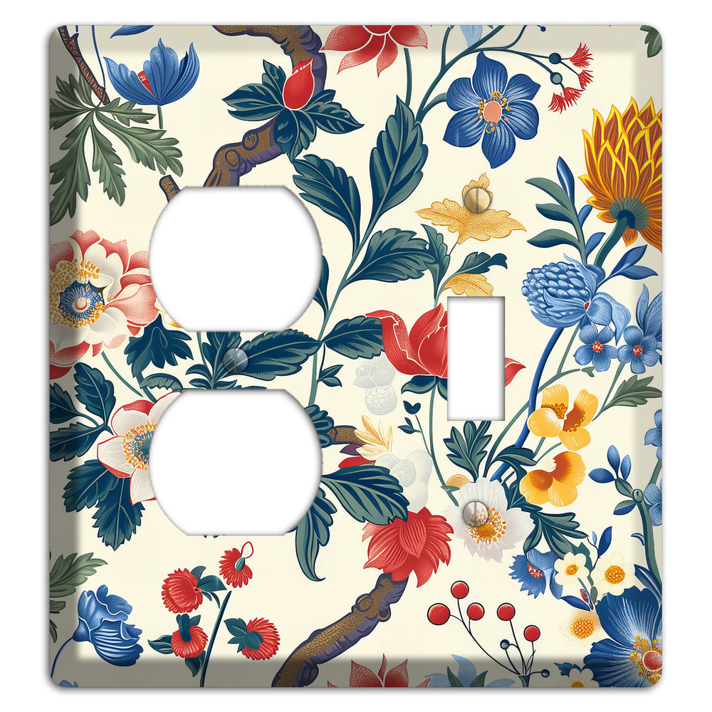 Cottage Garden Reverie Duplex / Toggle Wallplate