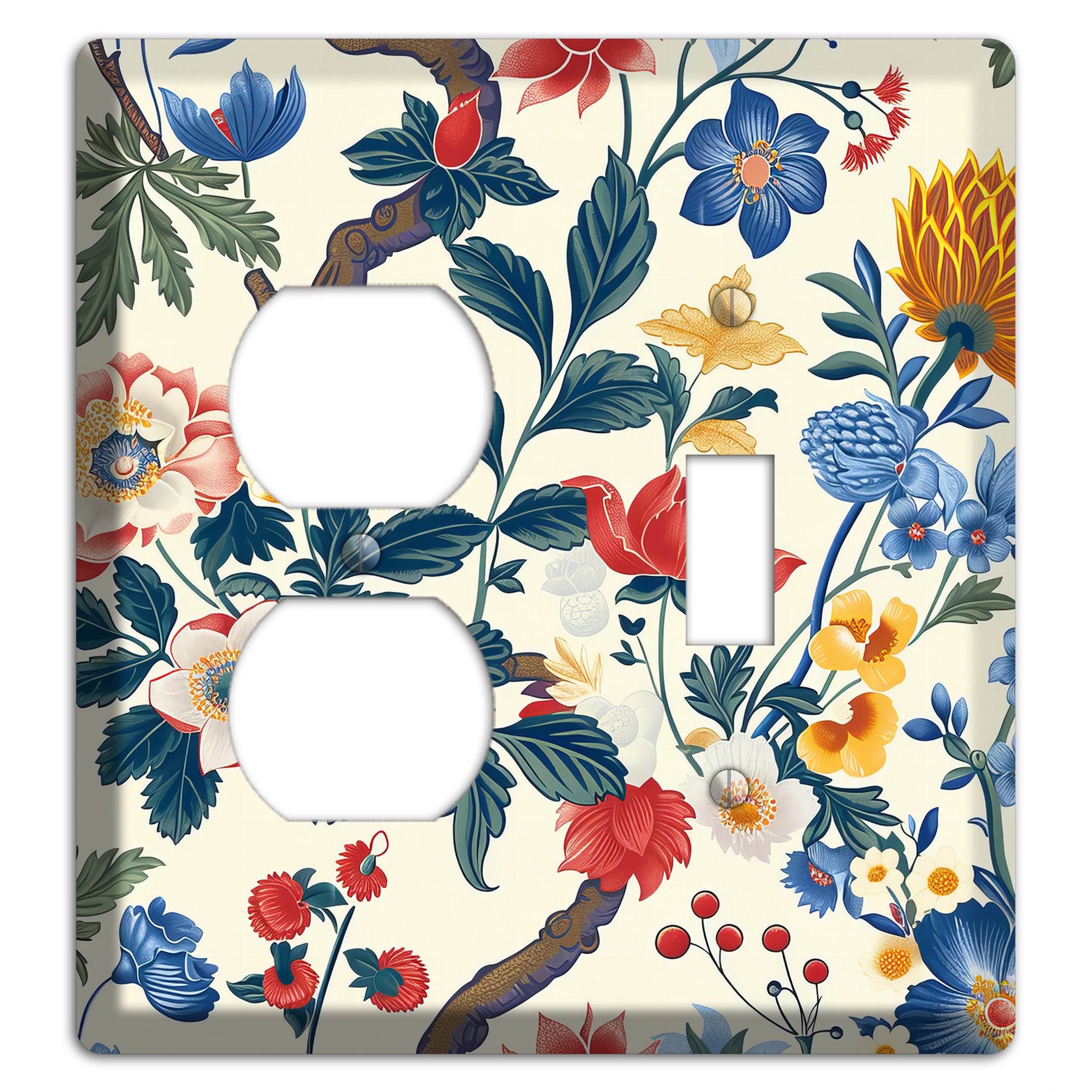 Cottage Garden Reverie Duplex / Toggle Wallplate