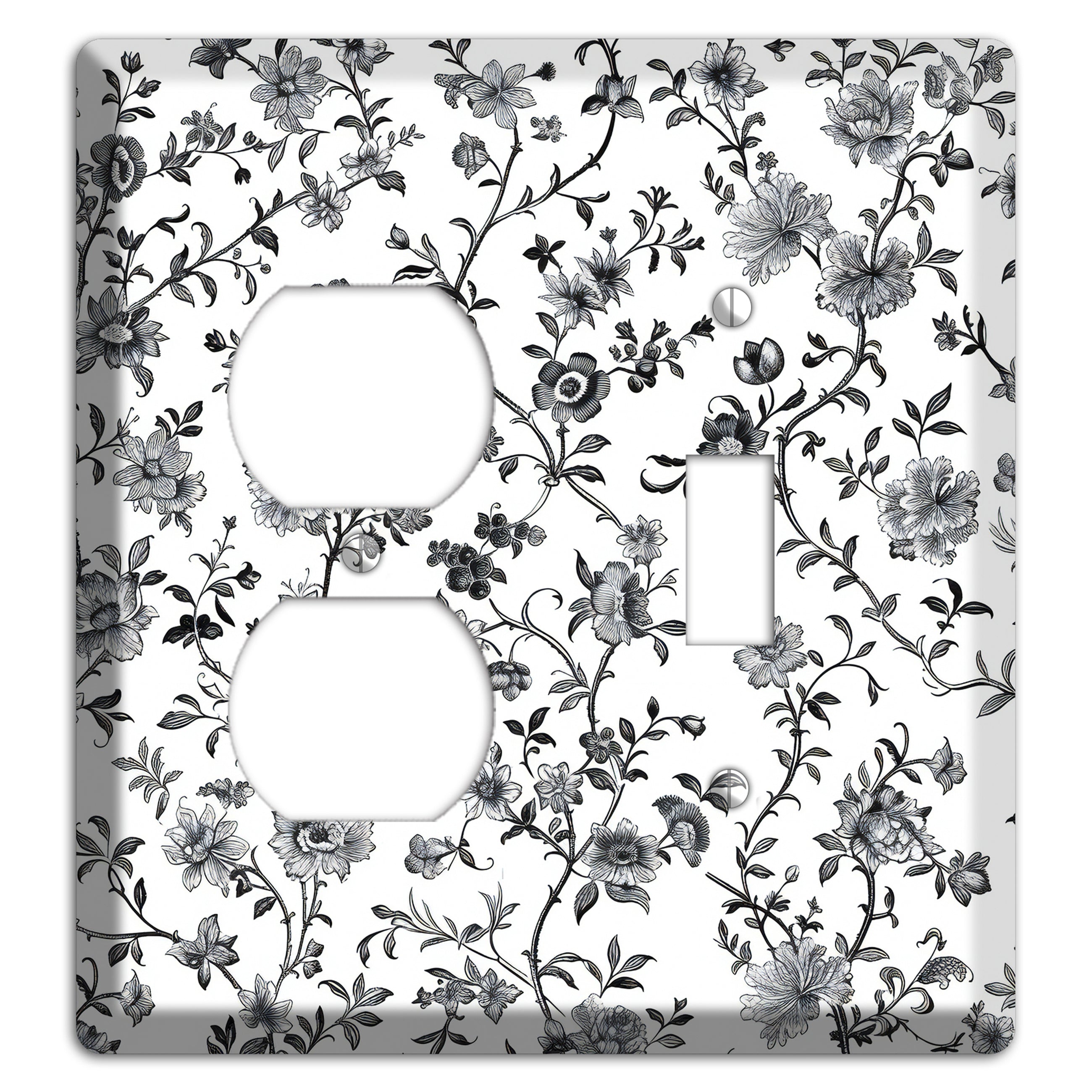 Ink & Ivory Thicket Duplex / Toggle Wallplate