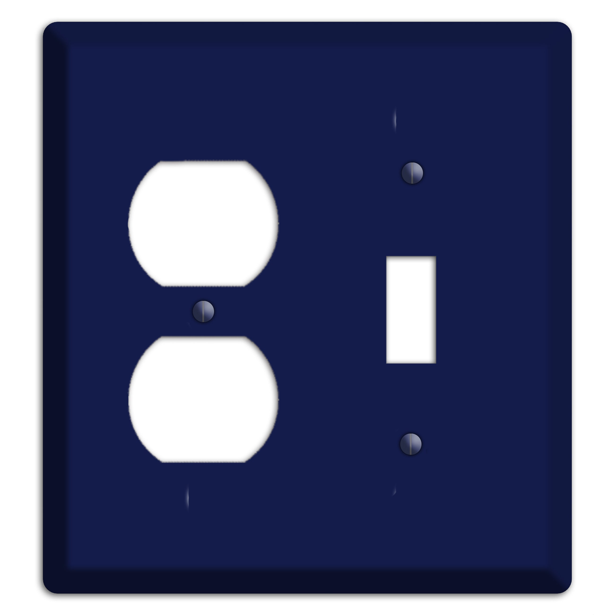 Baxter Midnight Navy Solid Duplex / Toggle Wallplate