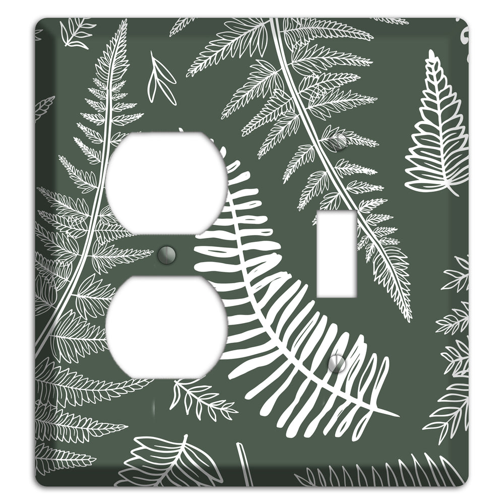 Forest Floor Etching Duplex / Toggle Wallplate