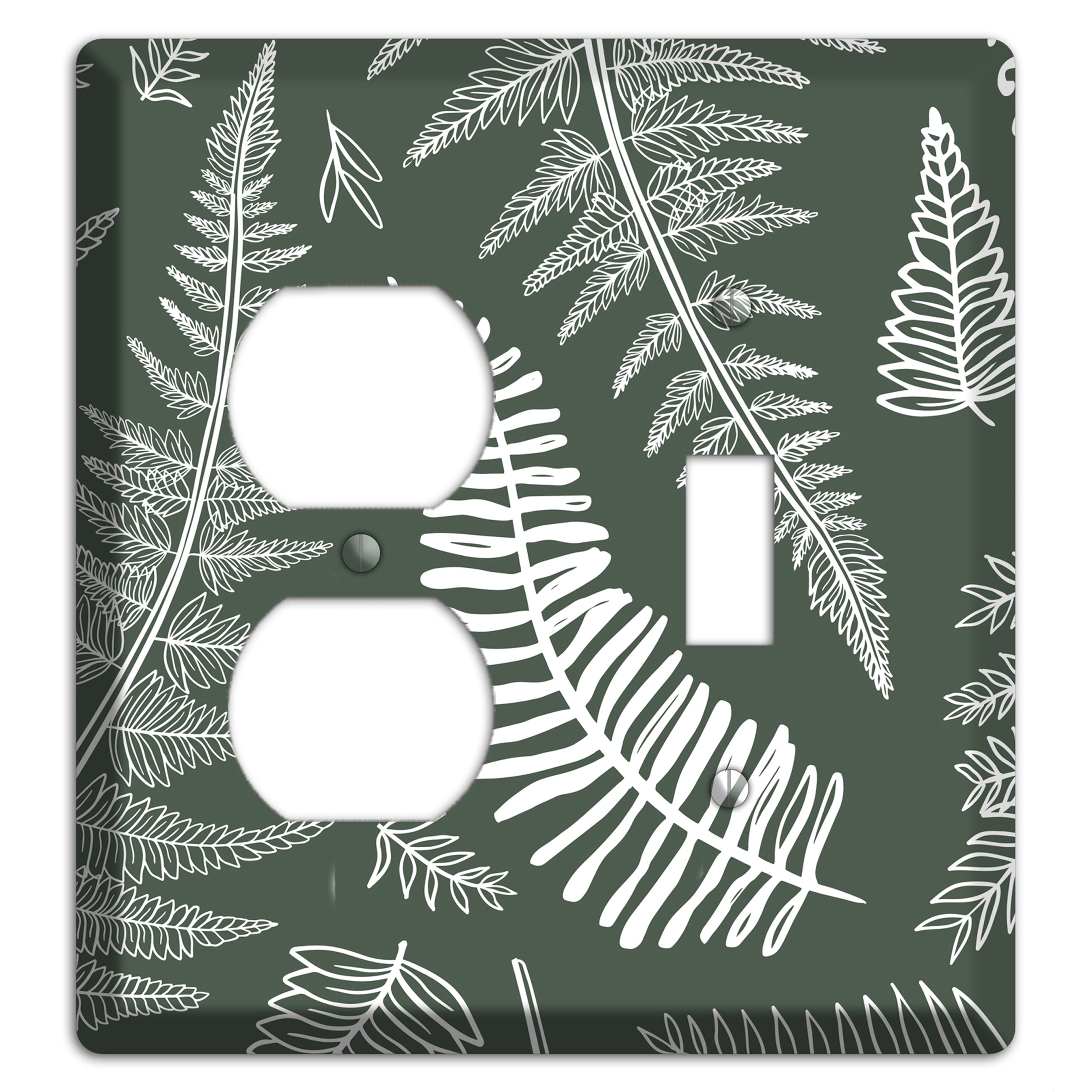 Forest Floor Etching Duplex / Toggle Wallplate