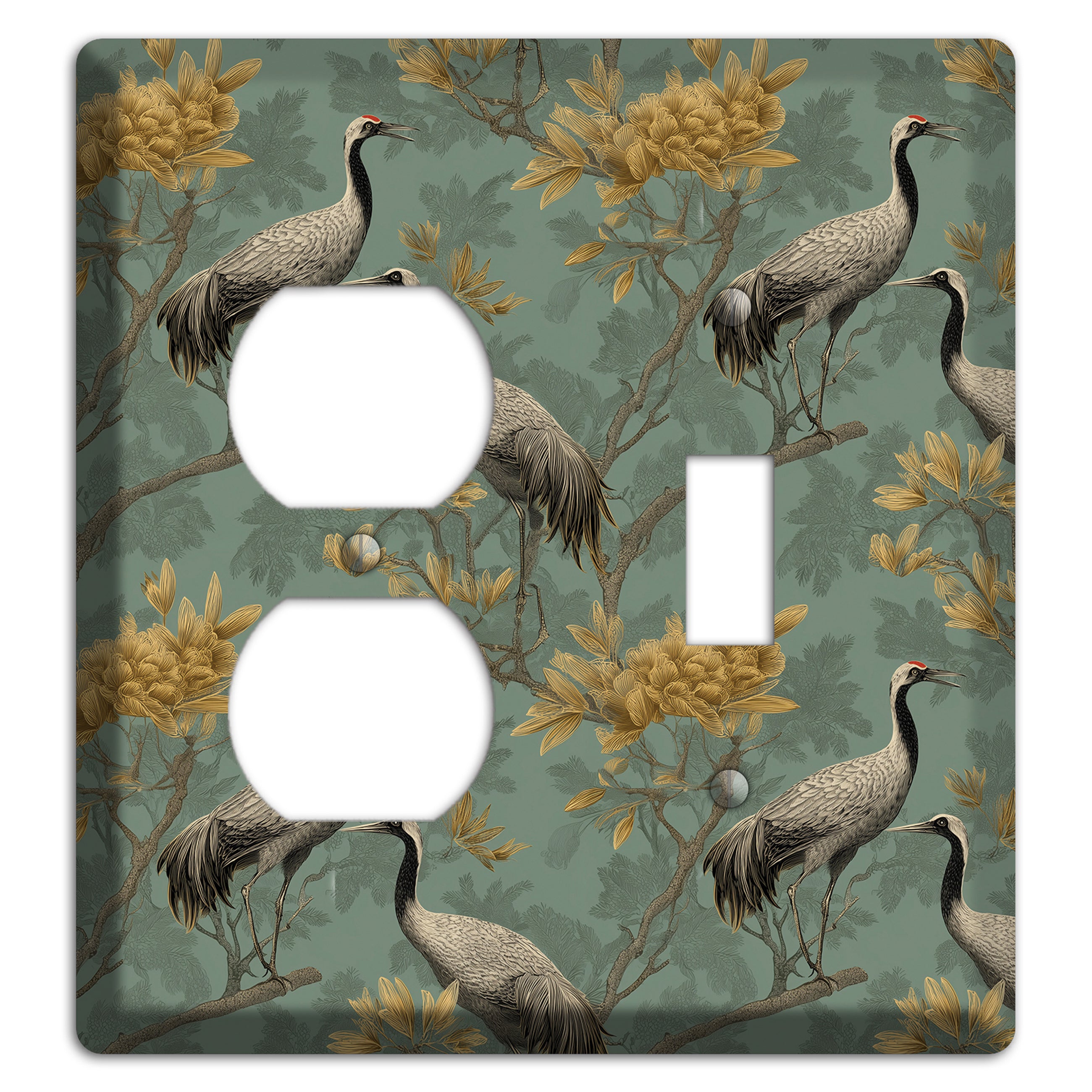 Sage Garden Vigil Duplex / Toggle Wallplate