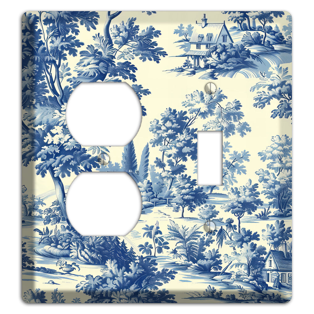 Country Estate Toile Duplex / Toggle Wallplate