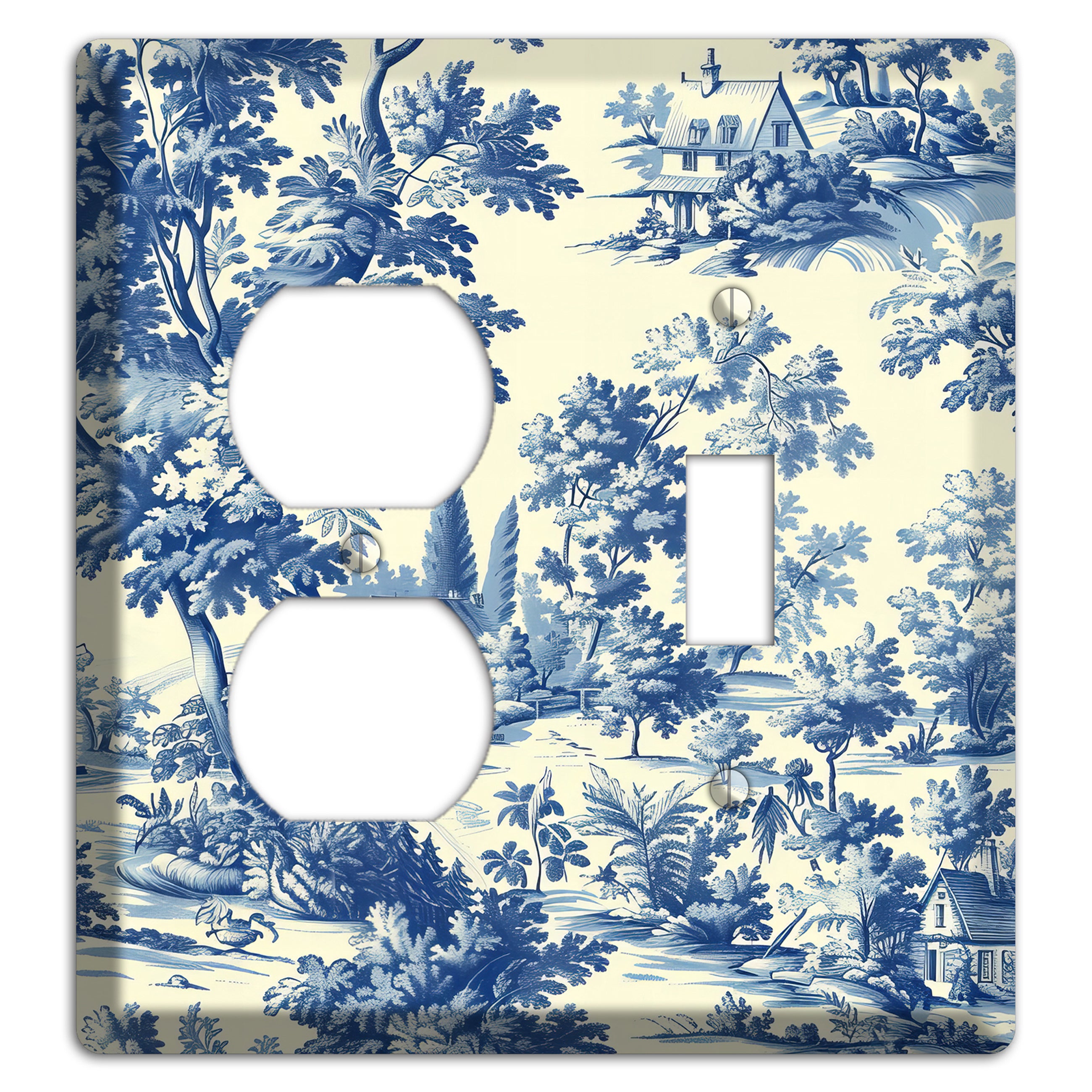 Country Estate Toile Duplex / Toggle Wallplate