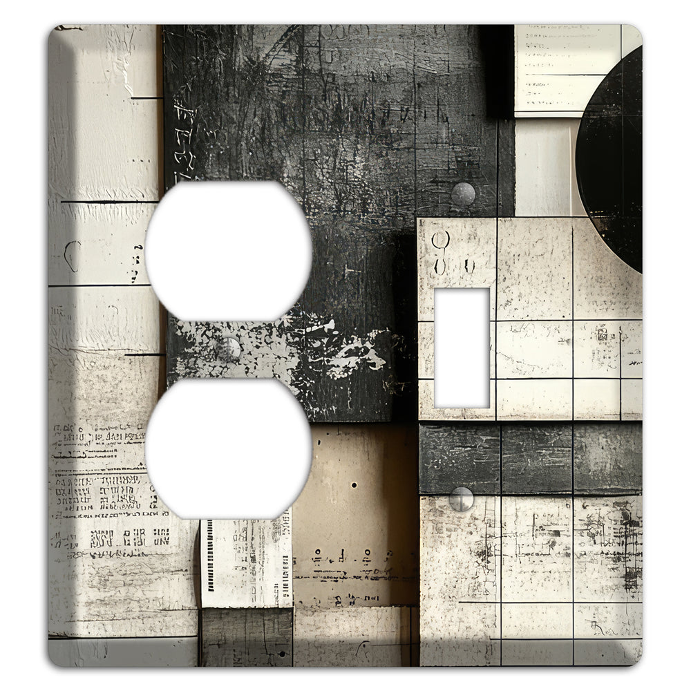 Lunar Grid Archive Duplex / Toggle Wallplate