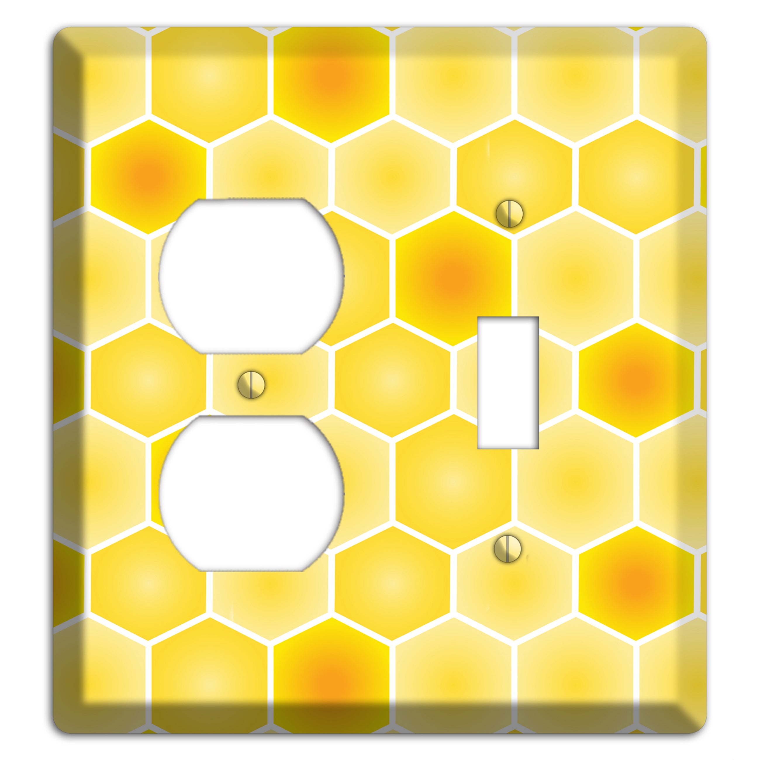 Liquid Gold Lattice Duplex / Toggle Wallplate