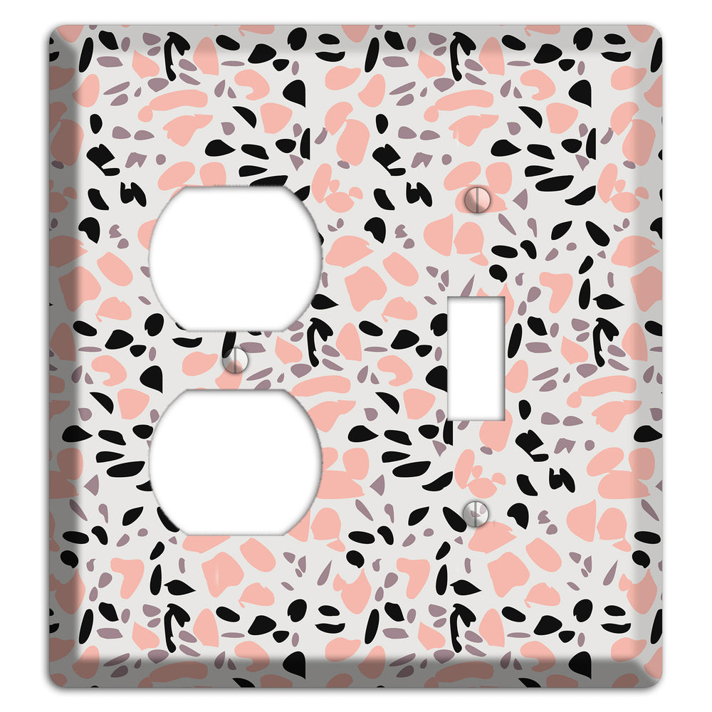Rose Noir Confetti Duplex / Toggle Wallplate
