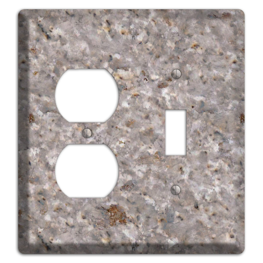 Kashmir White Granite Duplex / Toggle Wallplate