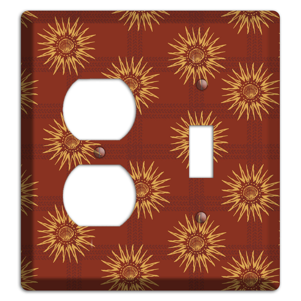 Russet Sun Plaid Duplex / Toggle Wallplate