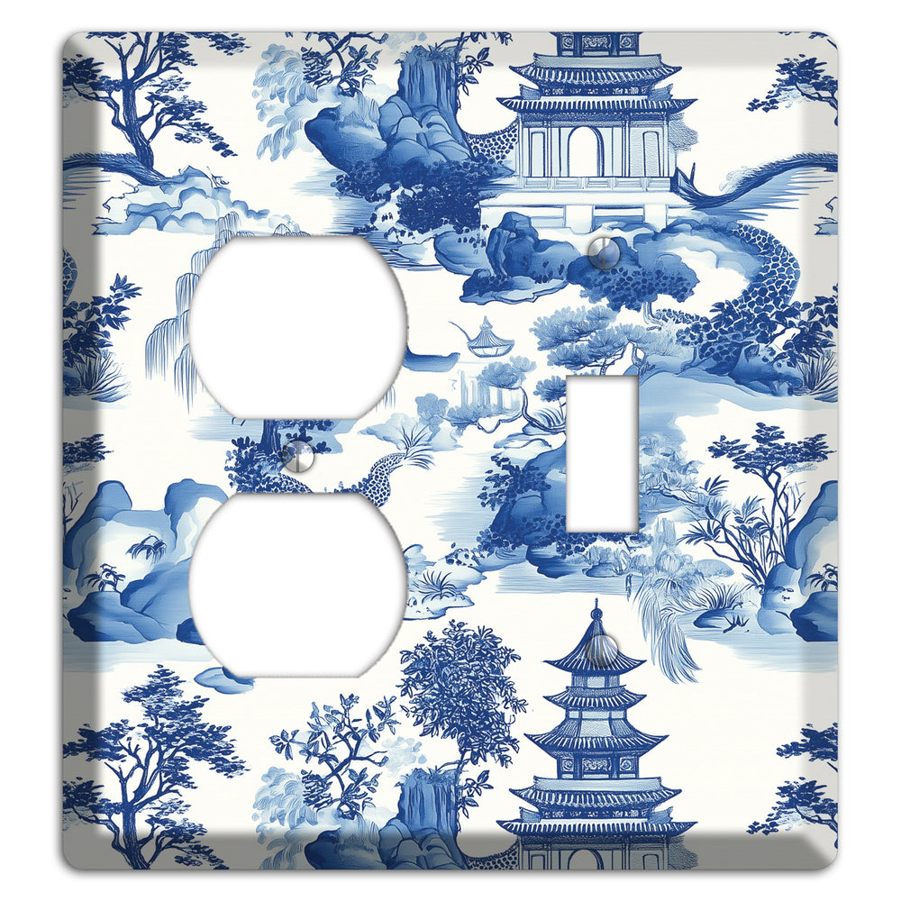 Willow & Pagoda Duplex / Toggle Wallplate