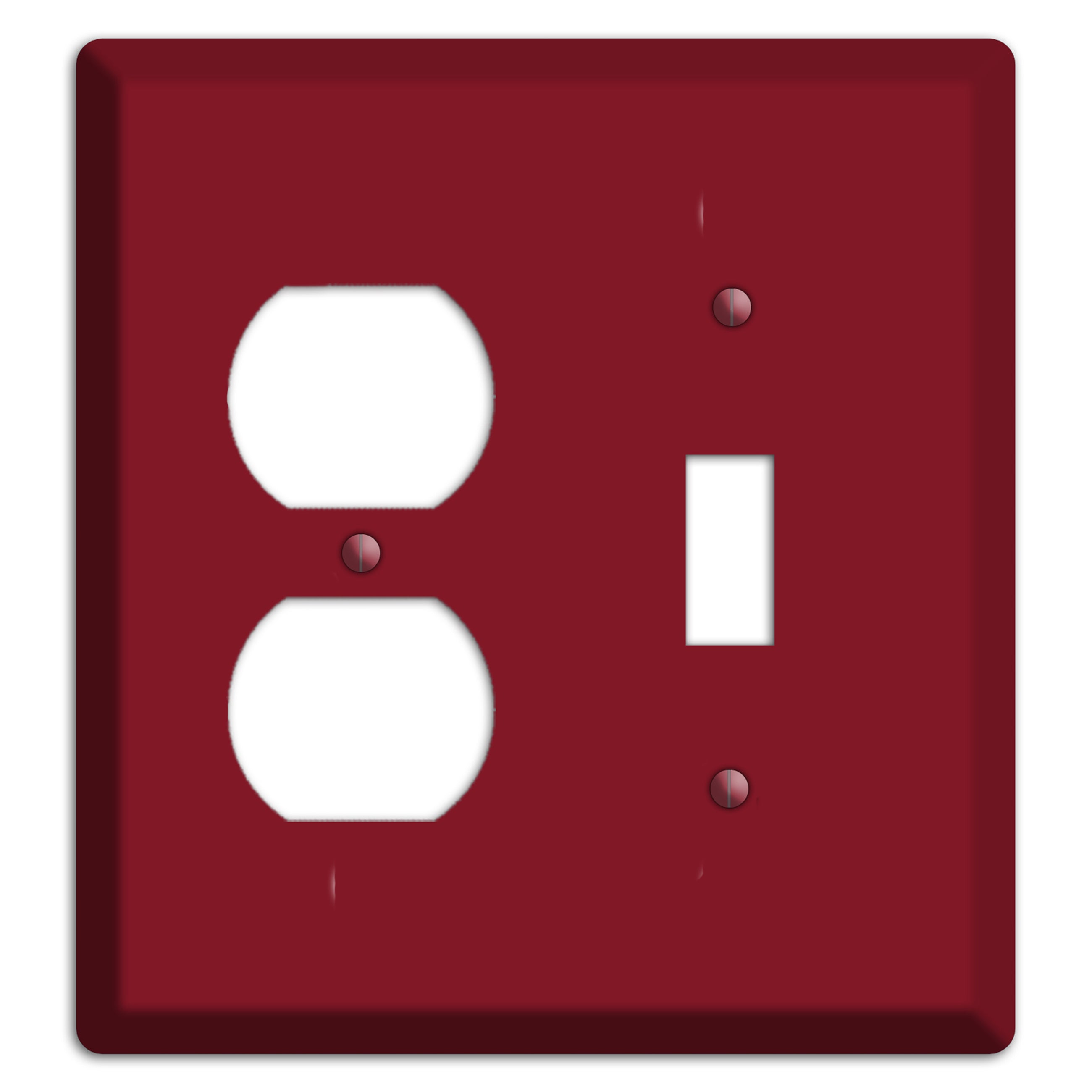 Baxter Burgundy Wine Duplex / Toggle Wallplate