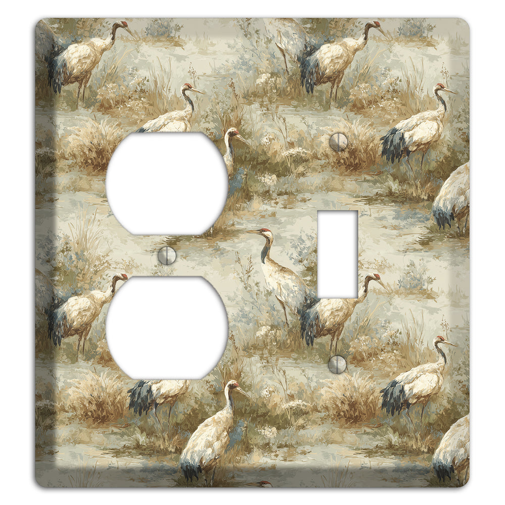 Marshland Crane Reverie Duplex / Toggle Wallplate