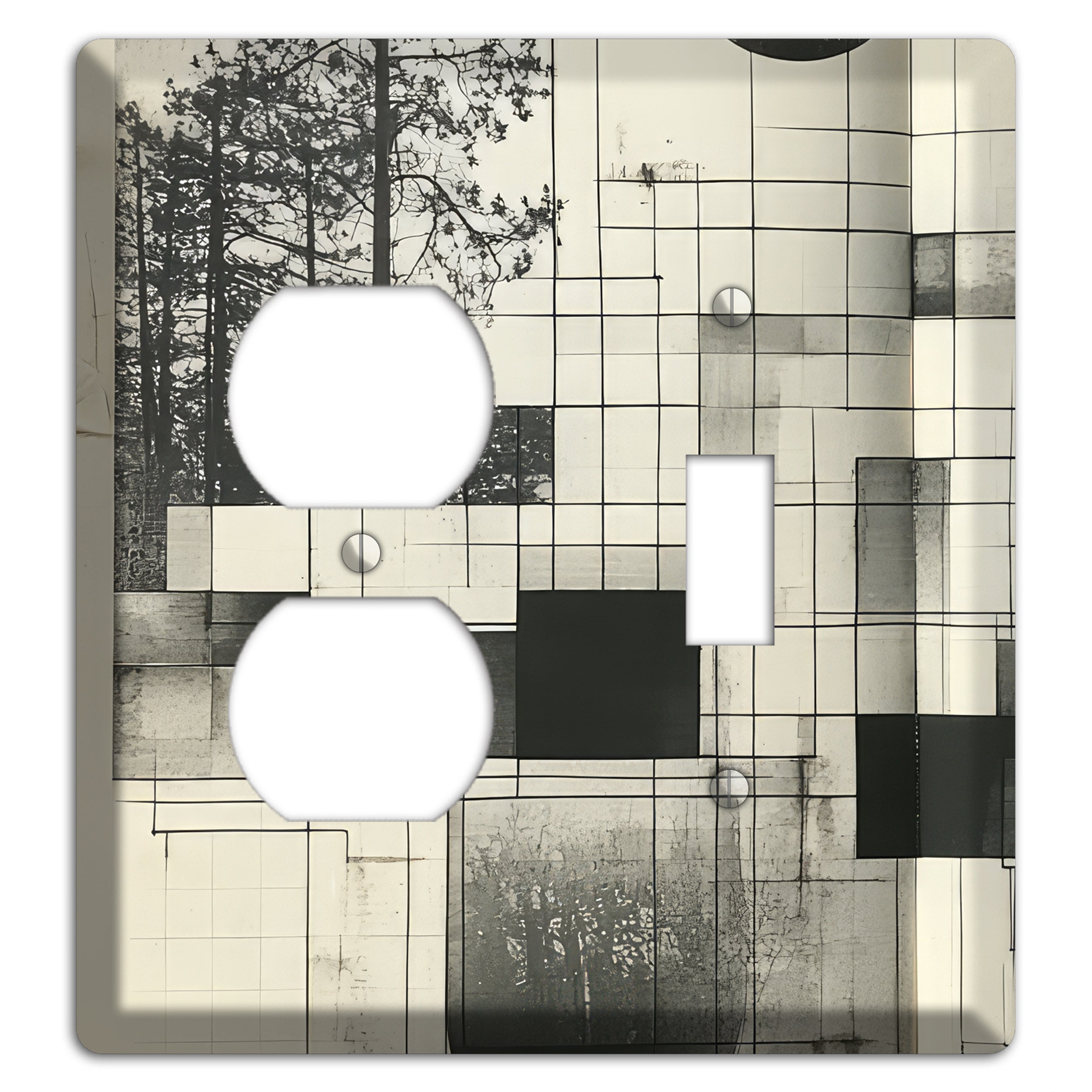 Cartographer's Dream Duplex / Toggle Wallplate