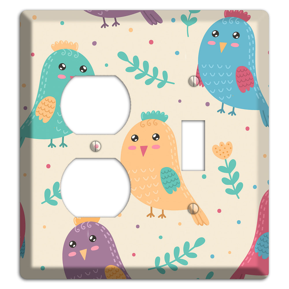 Jungle Giggles (Light) Duplex / Toggle Wallplate