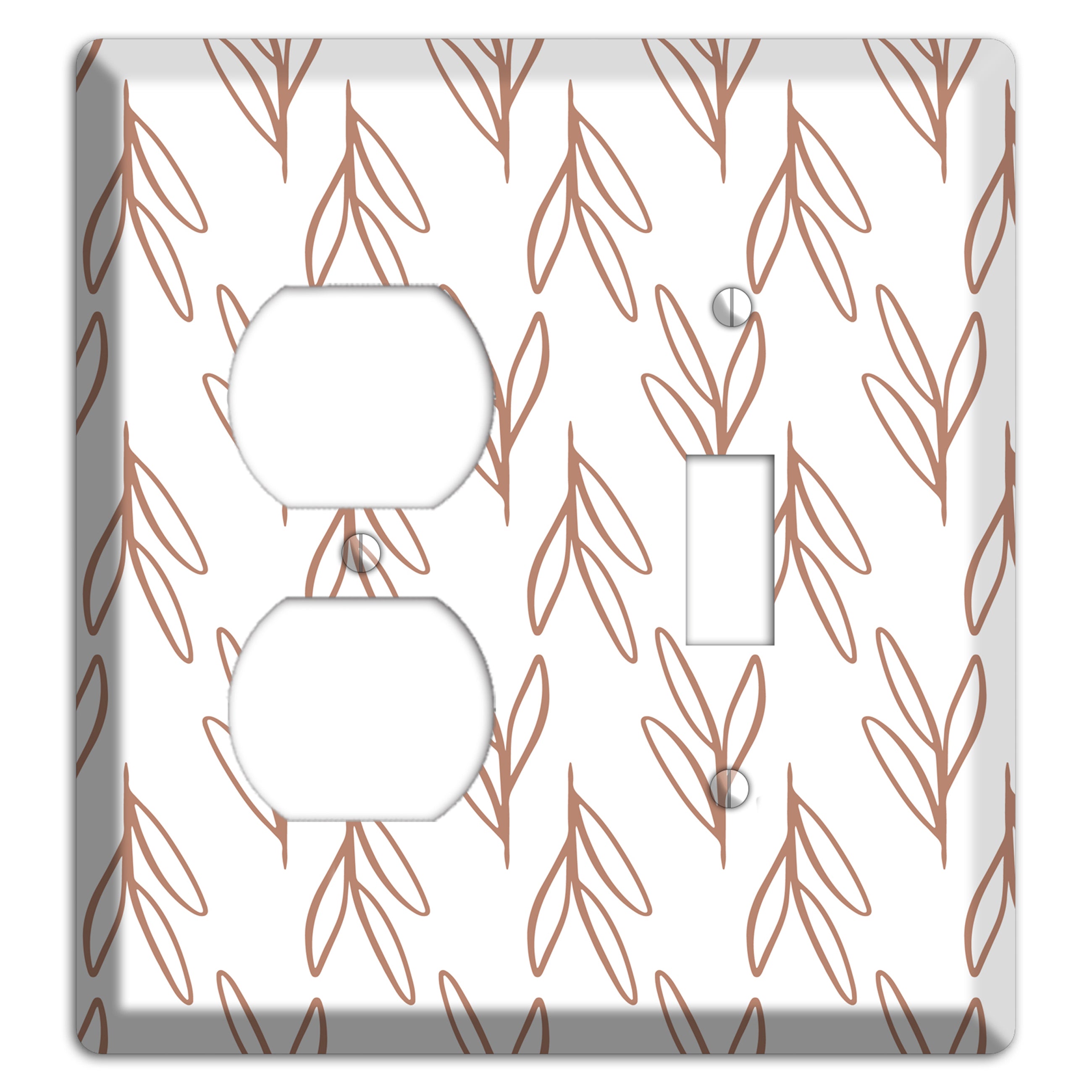 Whisper & Stem Duplex / Toggle Wallplate