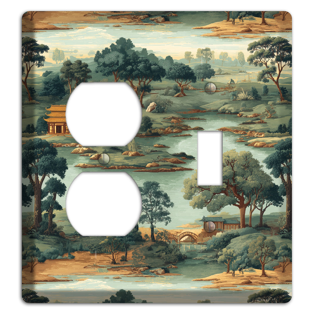 Pavilion and Stream Duplex / Toggle Wallplate